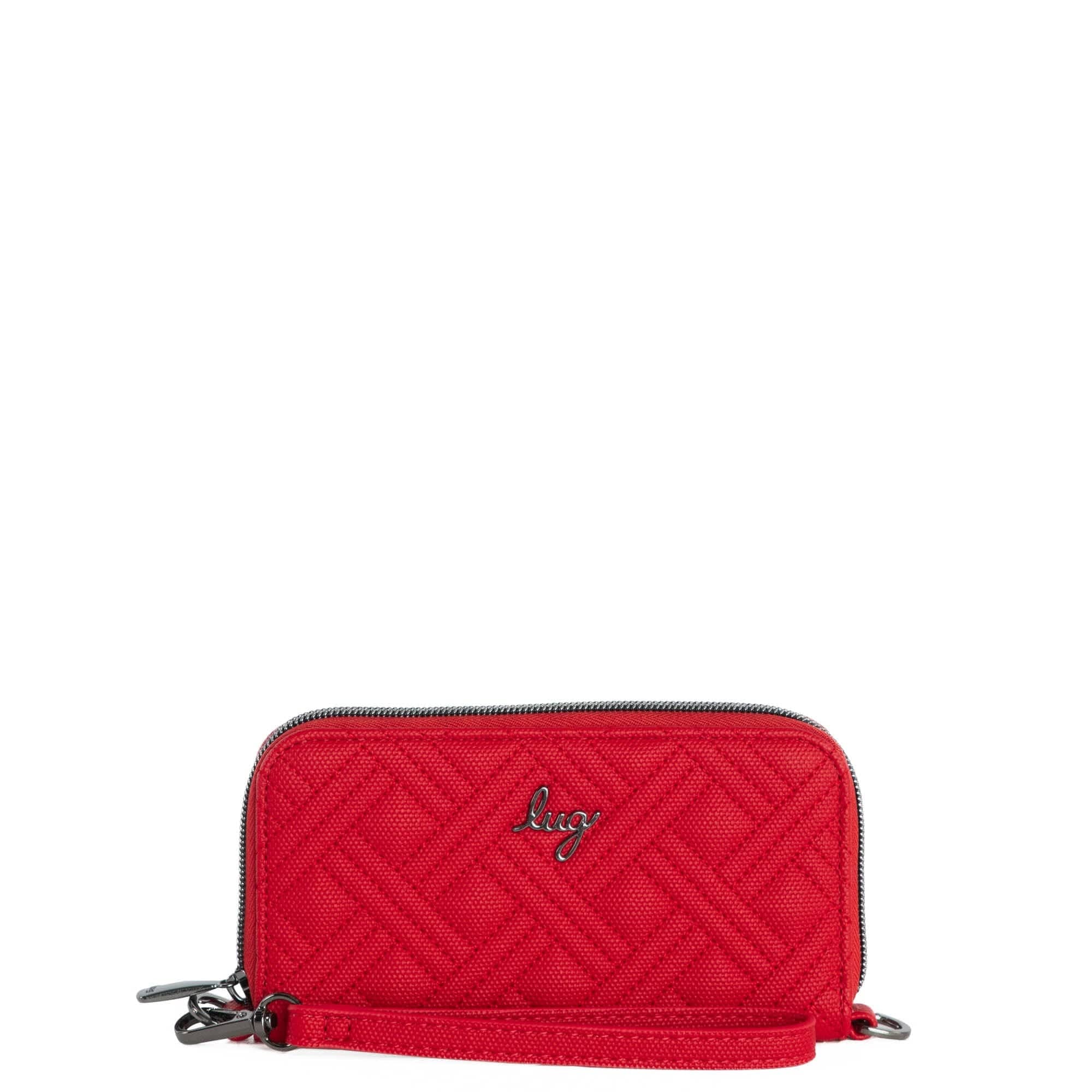 Whirly Matte Luxe VL RFID Wristlet Wallet - - WhirlyML_RubyRed_01