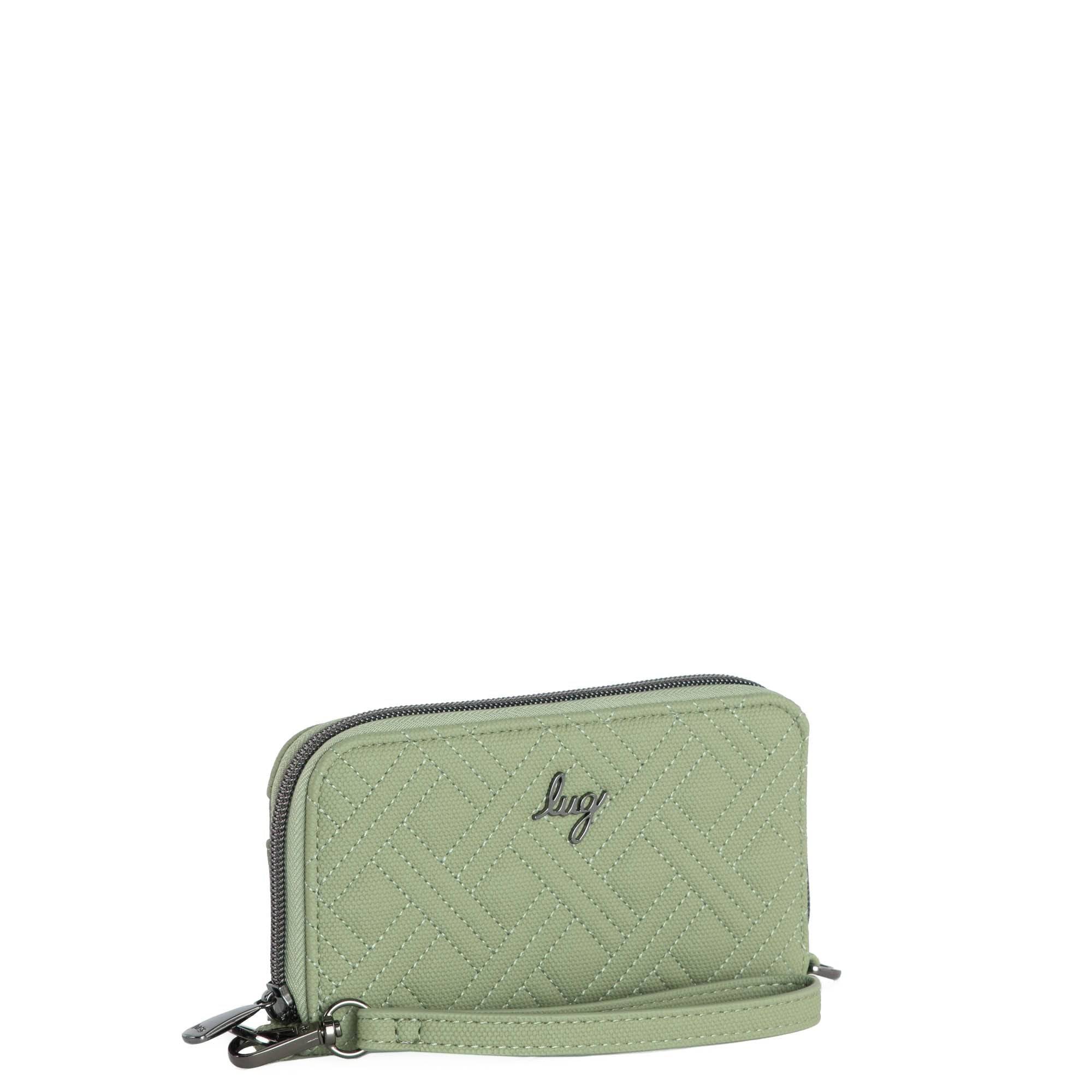 Whirly Matte Luxe VL RFID Wristlet Wallet - SAGE GREEN - WhirlyML_Sage_02