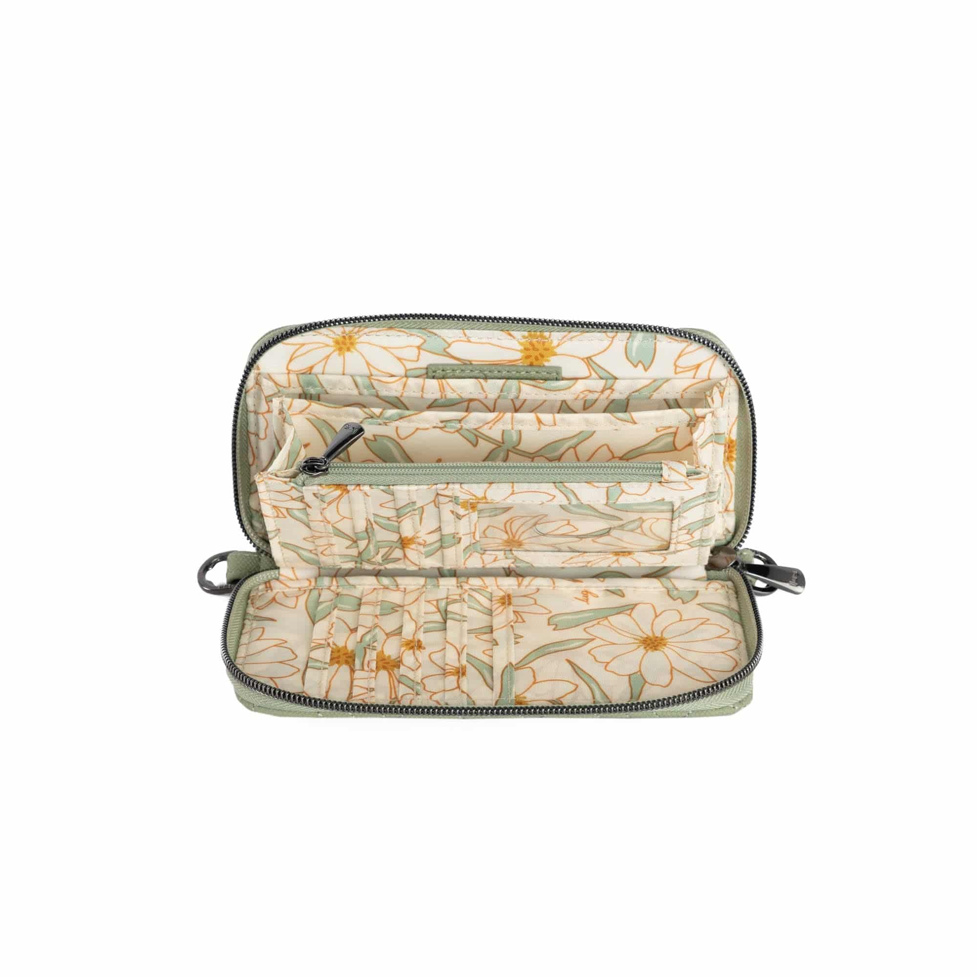Whirly Matte Luxe VL RFID Wristlet Wallet - SAGE GREEN - WhirlyML_Sage_05