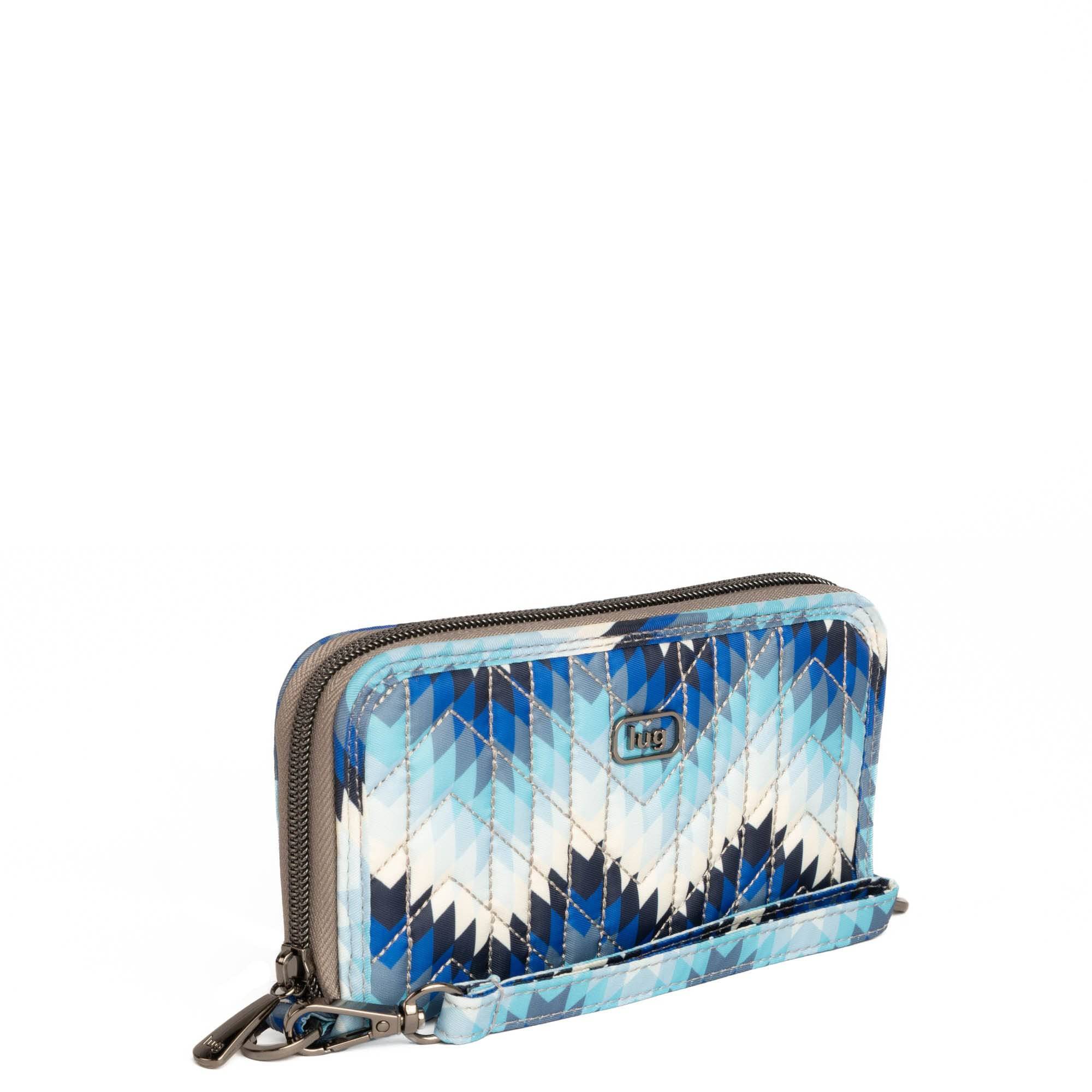 Guild Collection Classic Whirly RFID Wallet - BARGELLO MOUNTAINS BLUE - WhirlyWalletMD_BargelloMountainsBlue_02