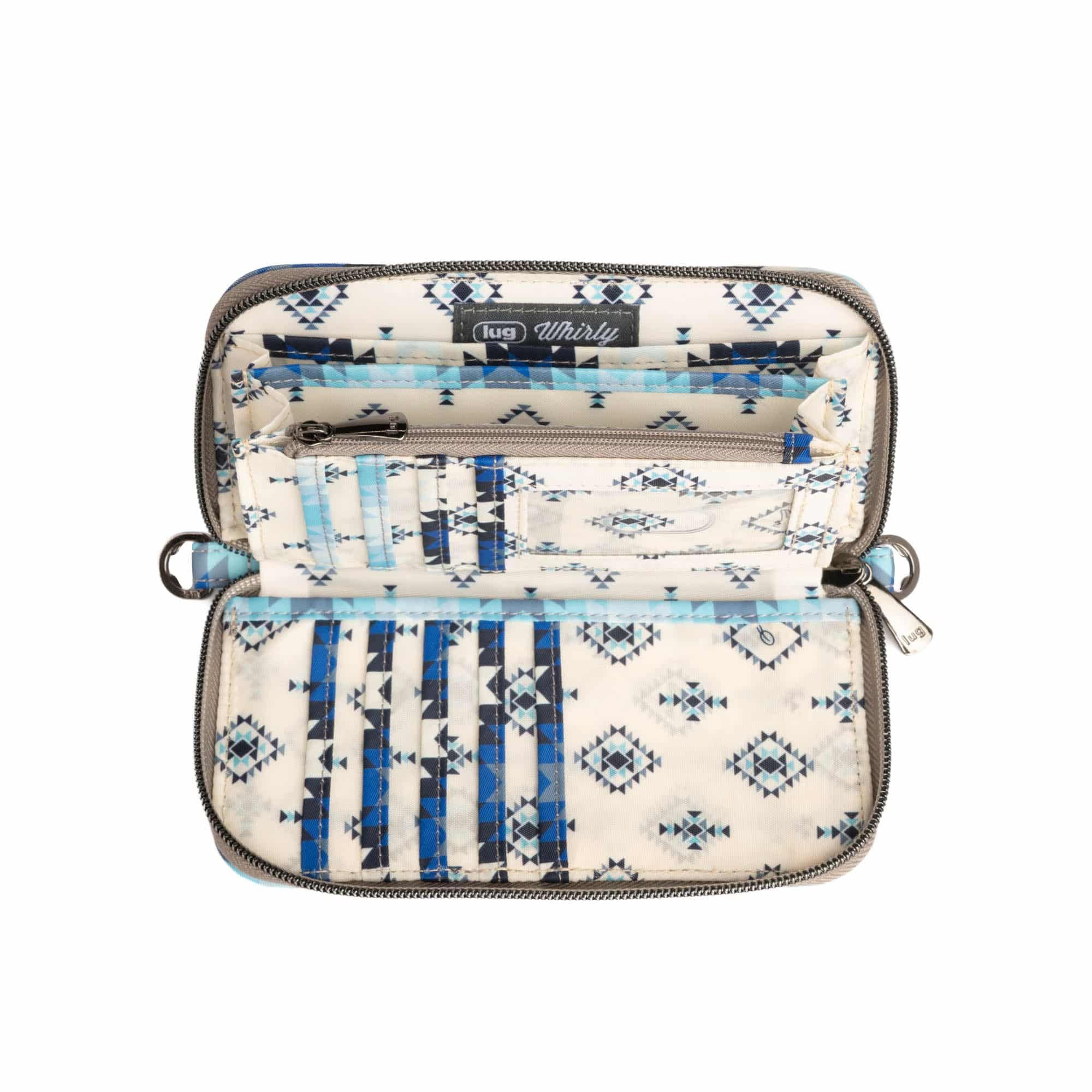 Guild Collection Classic Whirly RFID Wallet - BARGELLO MOUNTAINS BLUE - WhirlyWalletMD_BargelloMountainsBlue_04