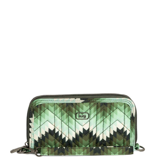 Guild Collection Classic Whirly RFID Wallet - - WhirlyWalletMD_BargelloMountainsGreen_01