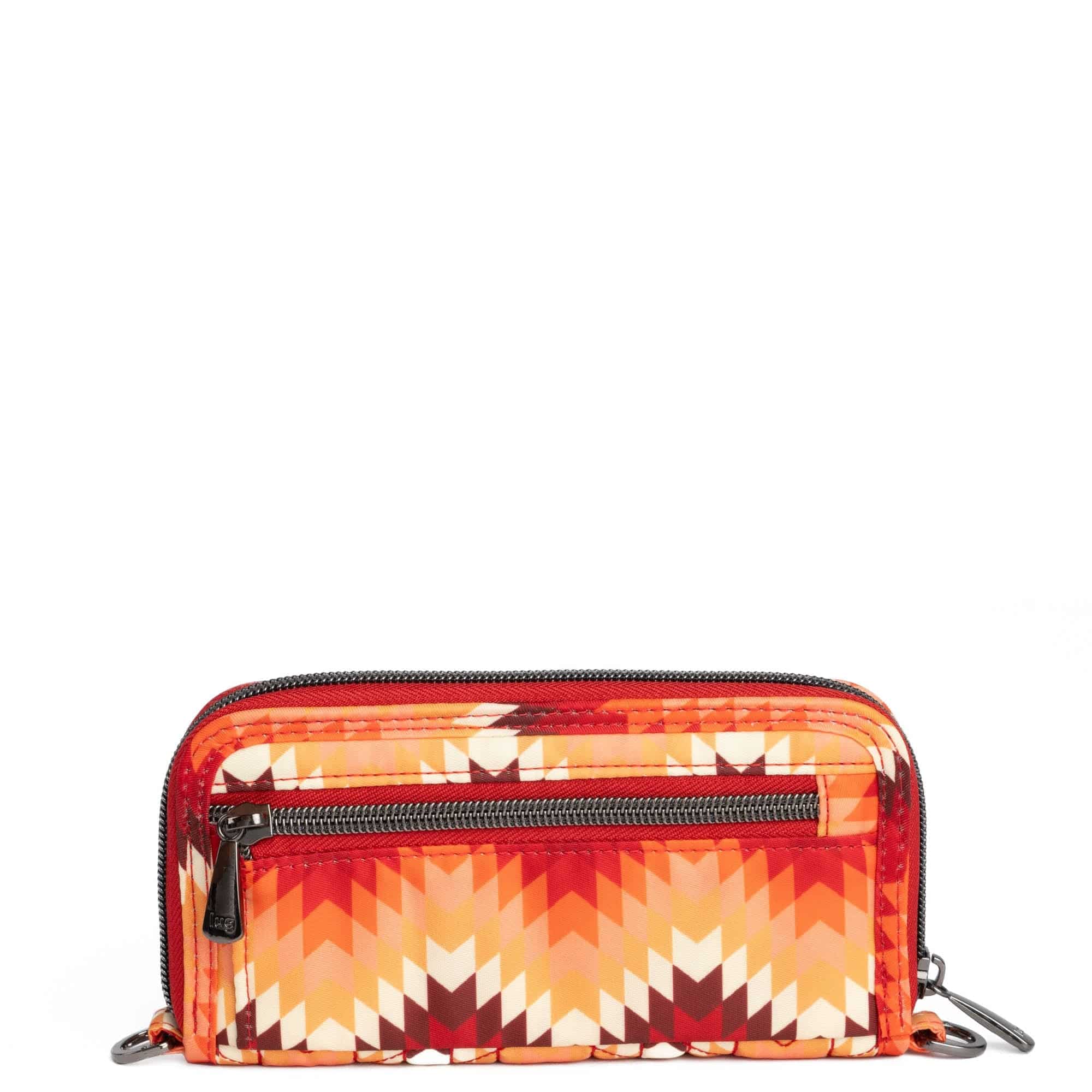 Guild Collection Classic Whirly RFID Wallet - BARGELLO MOUNTAINS RED - WhirlyWalletMD_BargelloMountainsRed_03