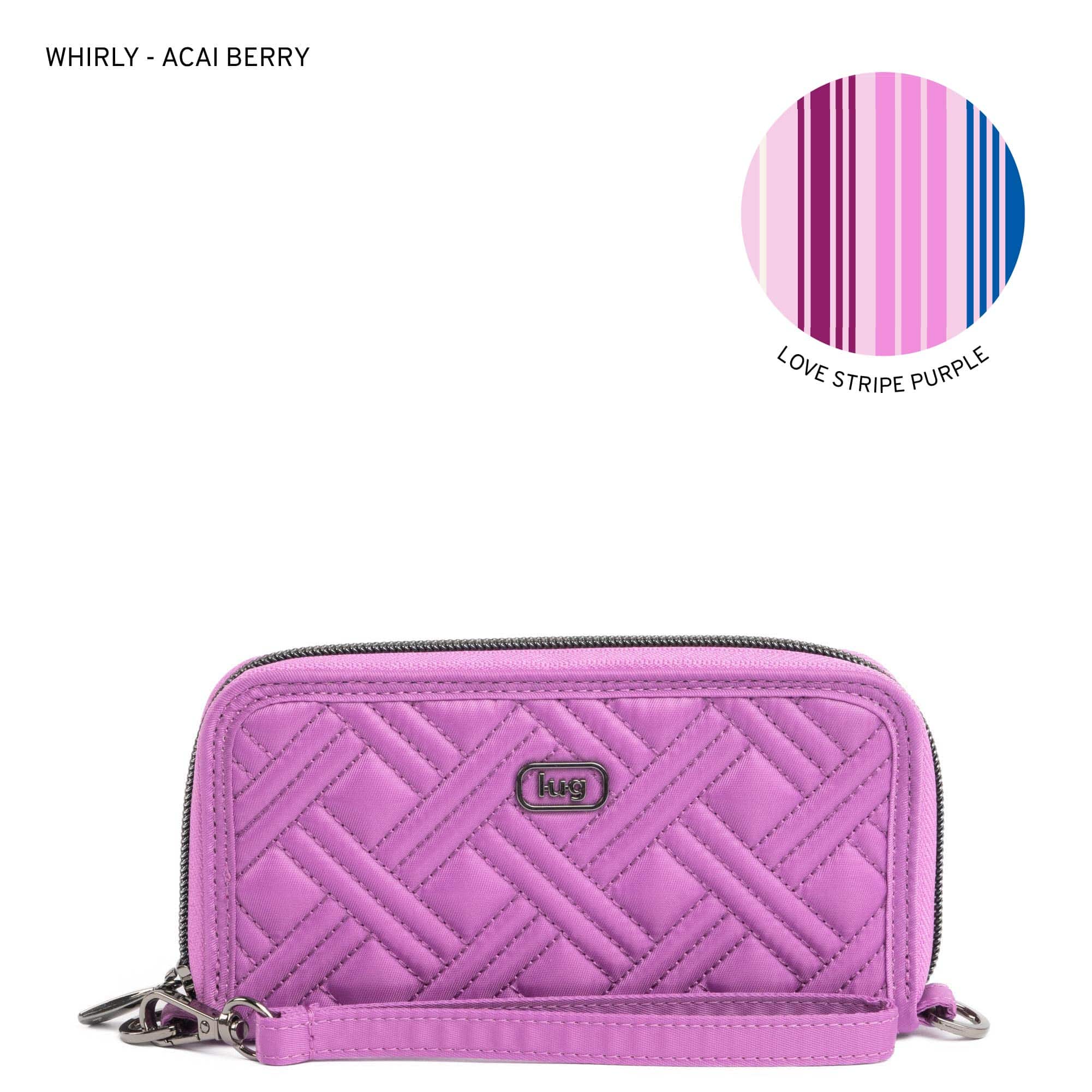 Whirly RFID Wristlet Wallet - ACAI BERRY - Whirly_AcaiBerry_LL