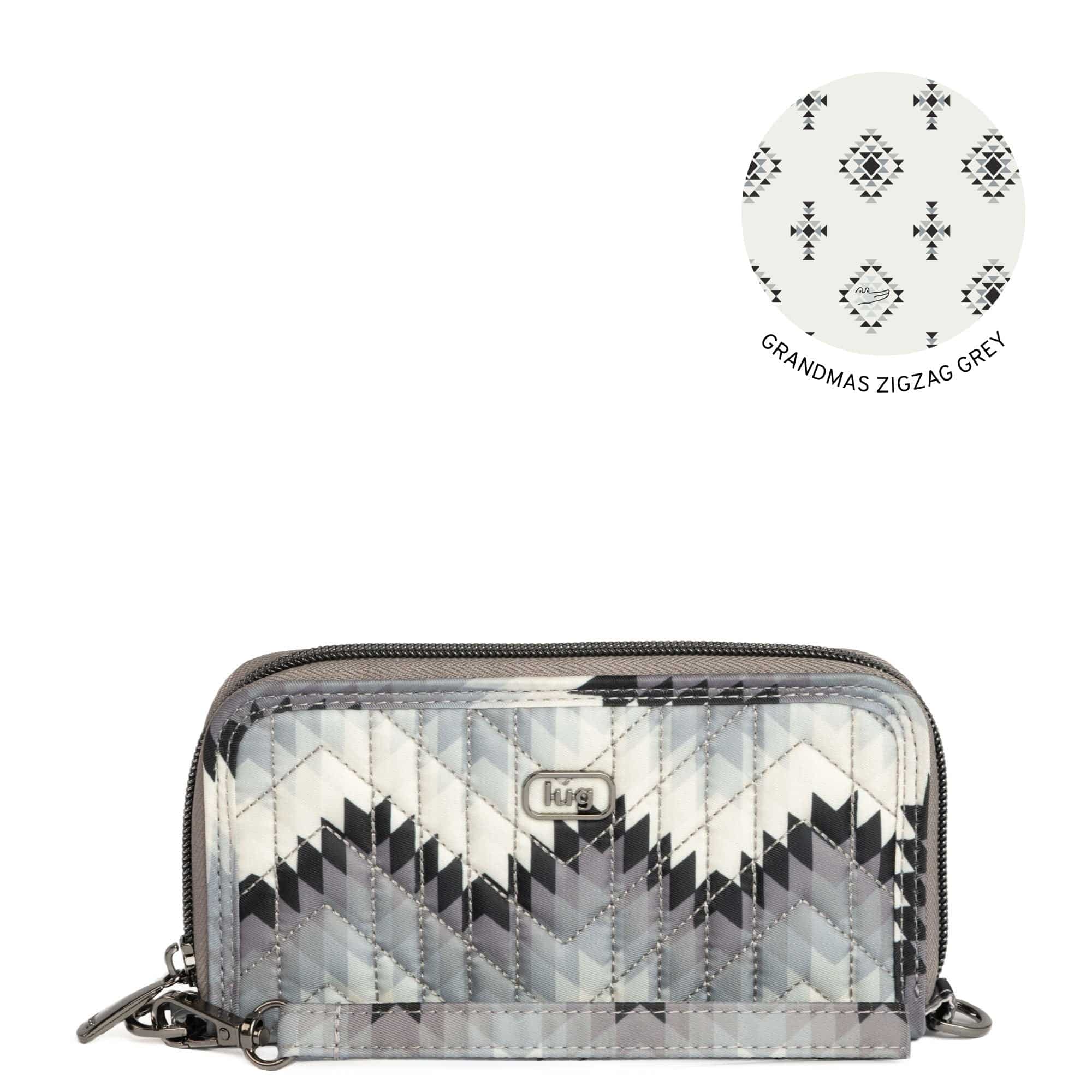 Guild Collection Classic Whirly RFID Wallet - BARGELLO MOUNTAINS GREY - Whirly_BargelloMountainsGrey