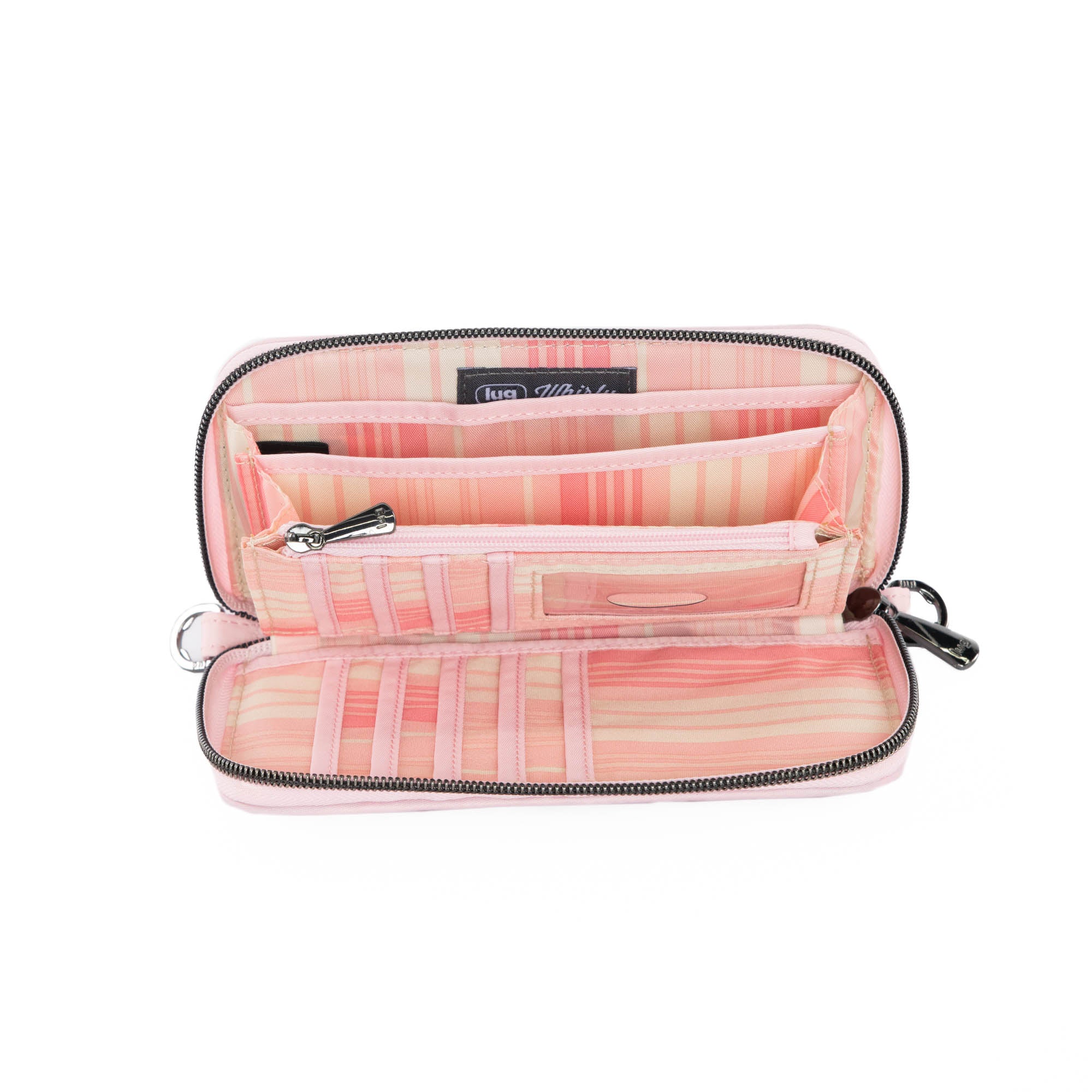 Whirly RFID Wristlet Wallet - BUBBLE PINK - Whirly_BubblePink_05