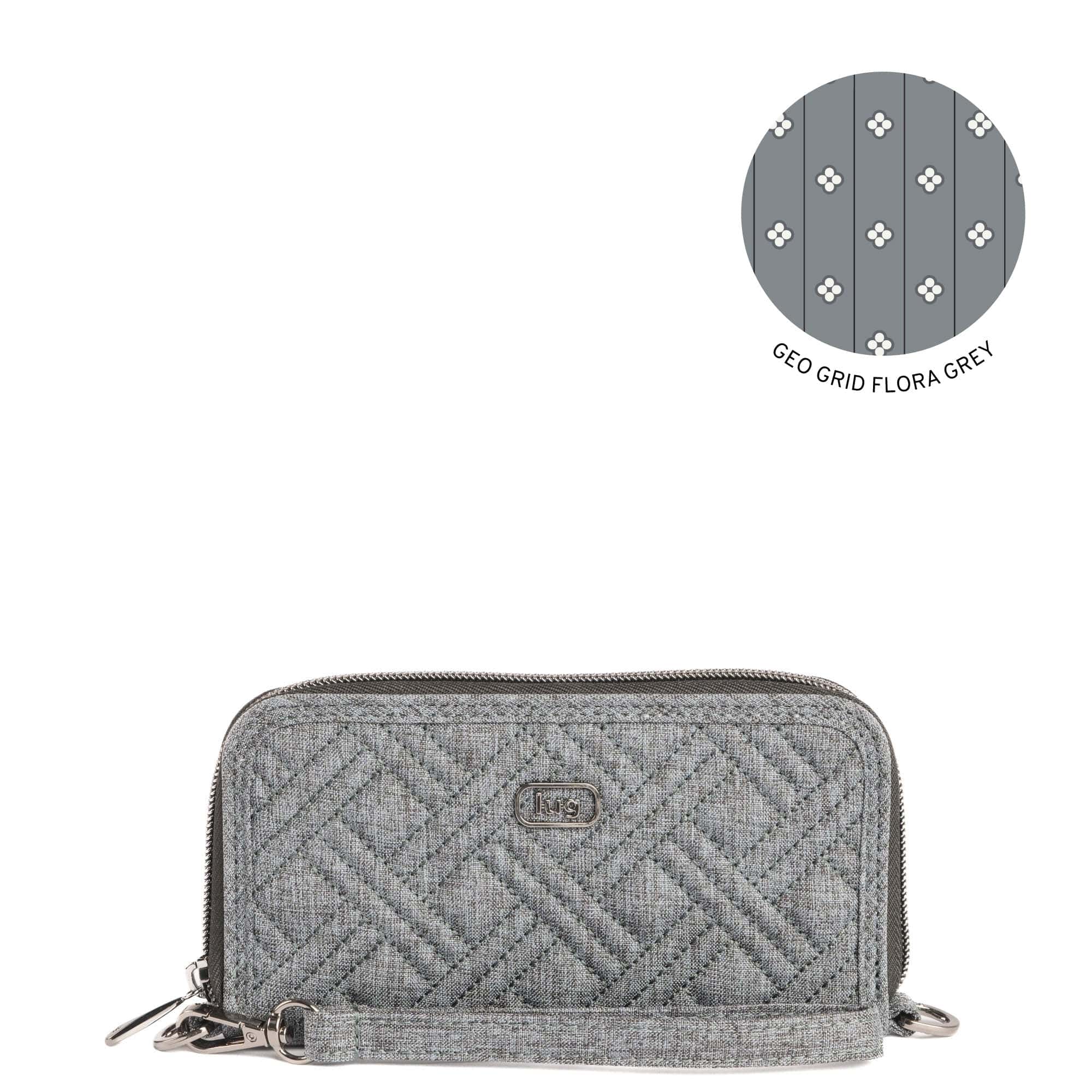 Whirly RFID Wristlet Wallet - HEATHER GREY - Whirly_HeatherGrey