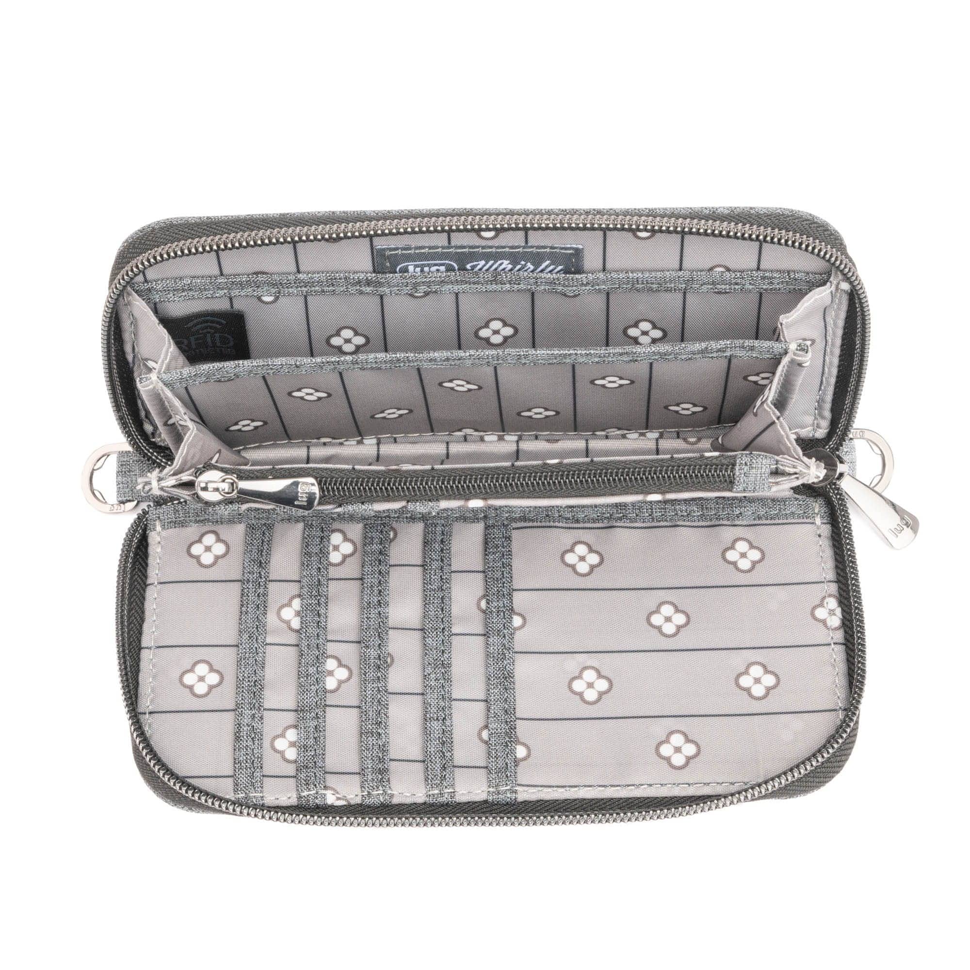 Whirly RFID Wristlet Wallet - HEATHER GREY - Whirly_HeatherGrey_04