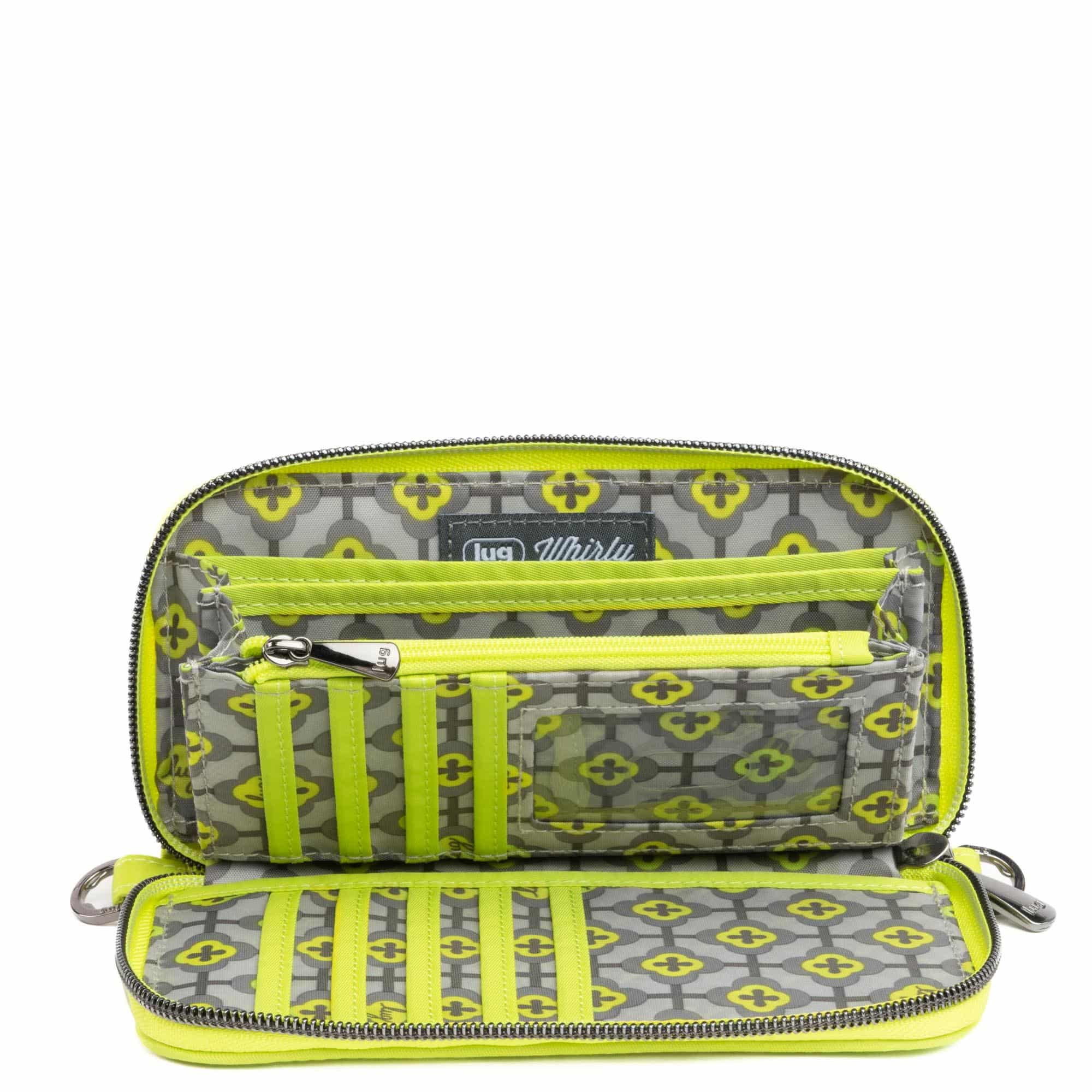 Whirly RFID Wristlet Wallet - LEMON LIME - Whirly_LemonLime_04