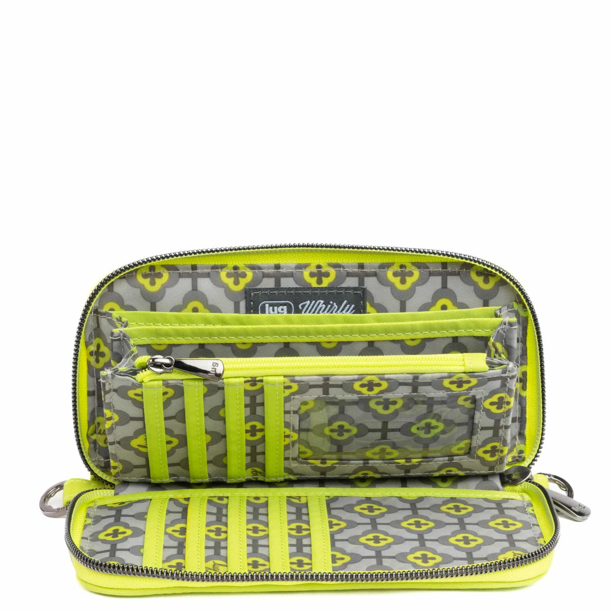 Whirly RFID Wristlet Wallet - LEMON LIME - Whirly_LemonLime_04
