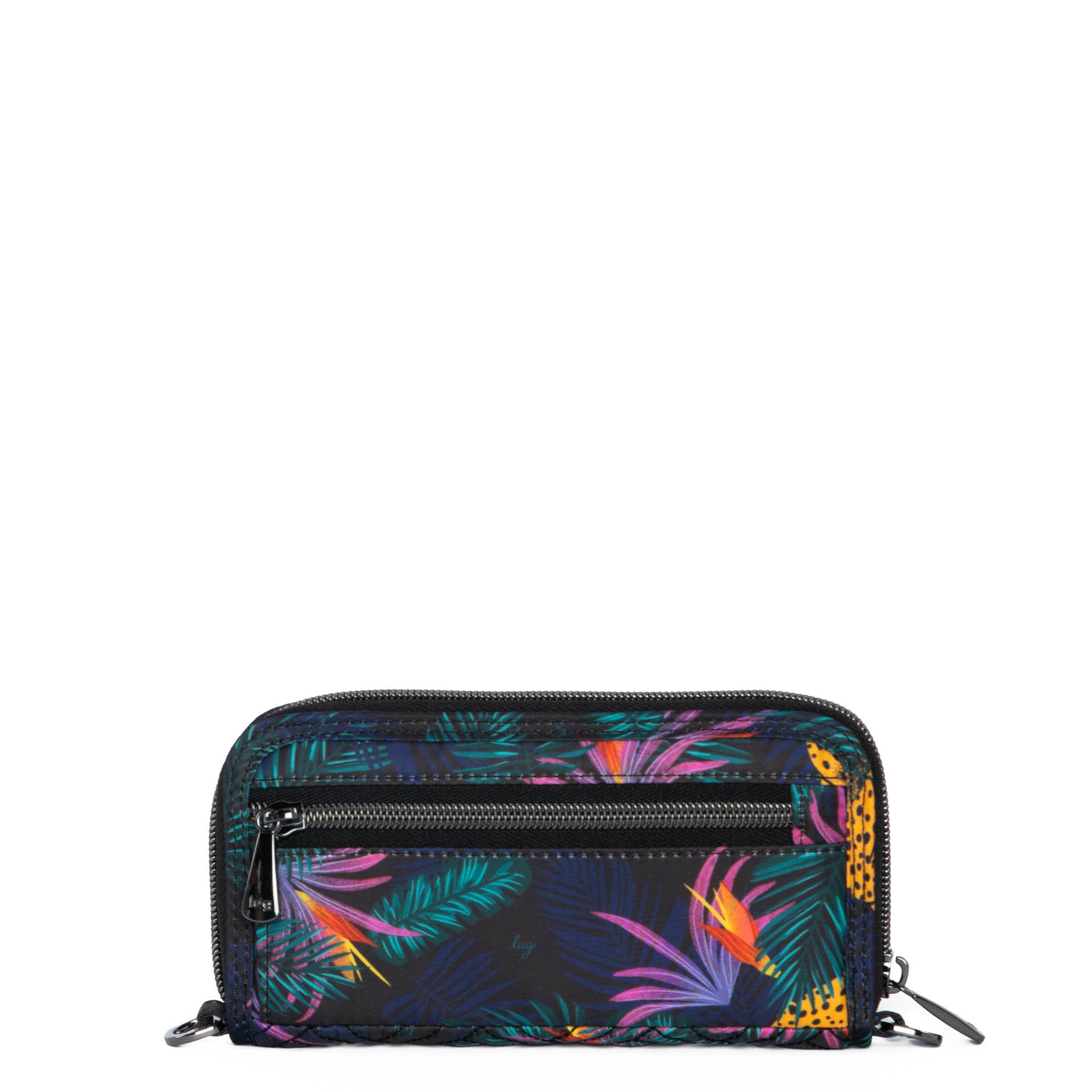 Whirly RFID Wristlet Wallet - LUXE LEOPARD BLACK - Whirly_LuxeLeopardBlack_04