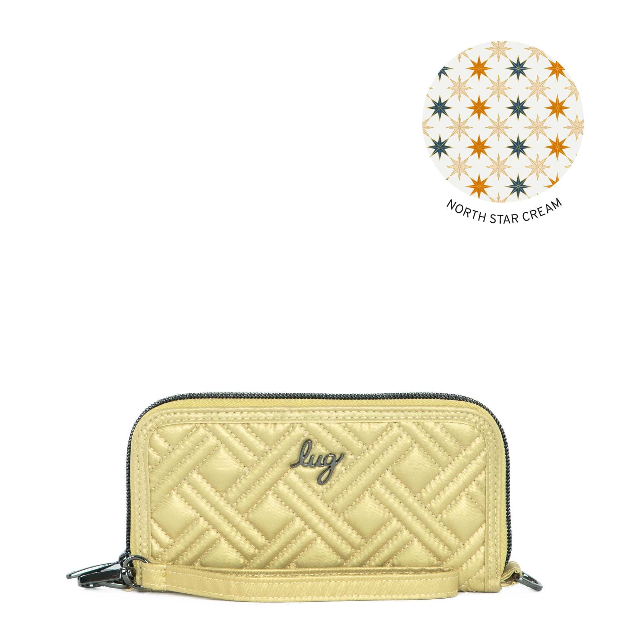 Whirly RFID Wristlet Wallet - METALLIC GOLD - Whirly_MetallicGold