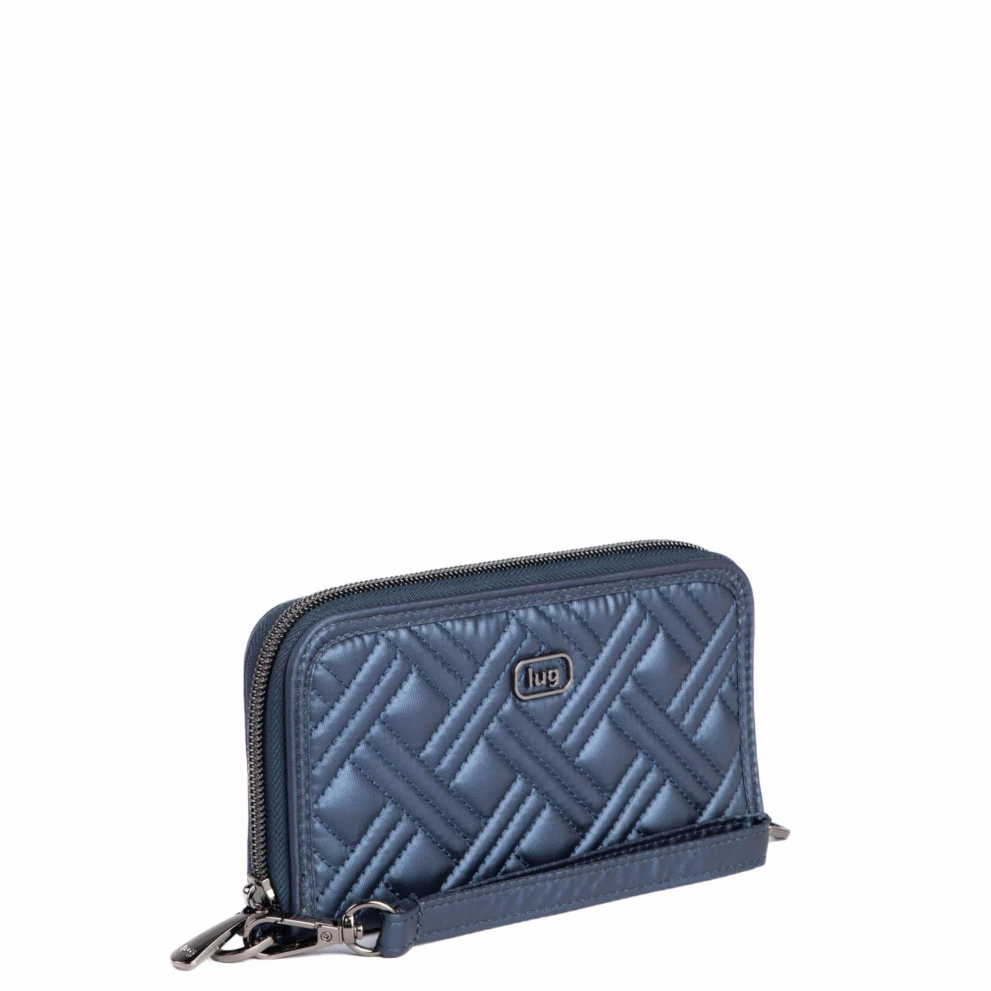 Whirly RFID Wristlet Wallet - METALLIC INDIGO - Whirly_MetallicIndigo_02