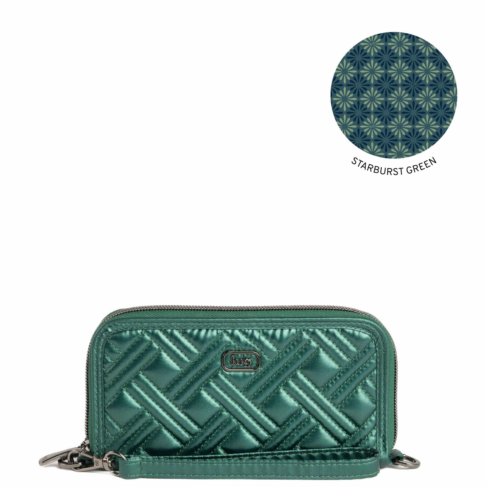 Whirly RFID Wristlet Wallet - METALLIC WICKEDLY GREEN - Whirly_MetallicWickedlyGreen