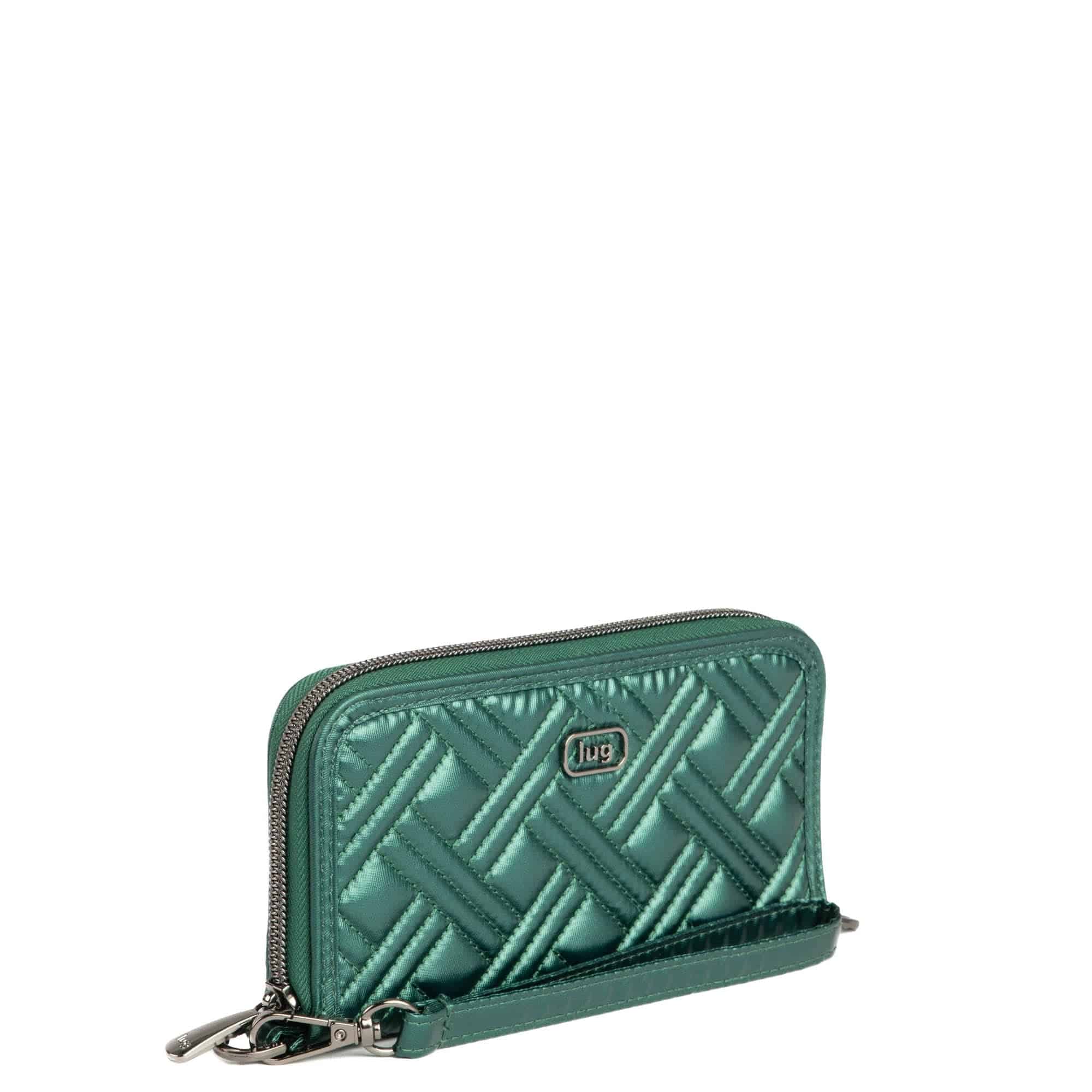 Whirly RFID Wristlet Wallet - METALLIC WICKEDLY GREEN - Whirly_MetallicWickedlyGreen_02