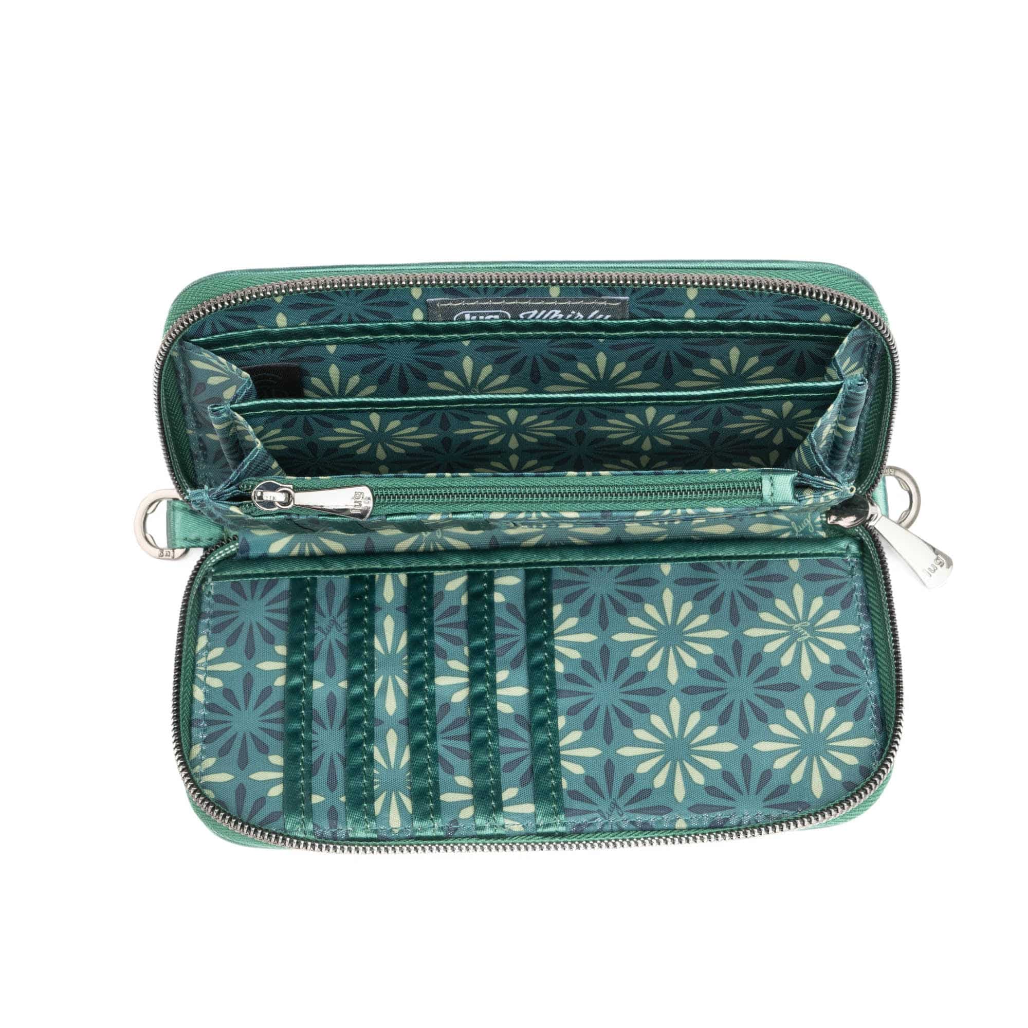 Whirly RFID Wristlet Wallet - METALLIC WICKEDLY GREEN - Whirly_MetallicWickedlyGreen_04