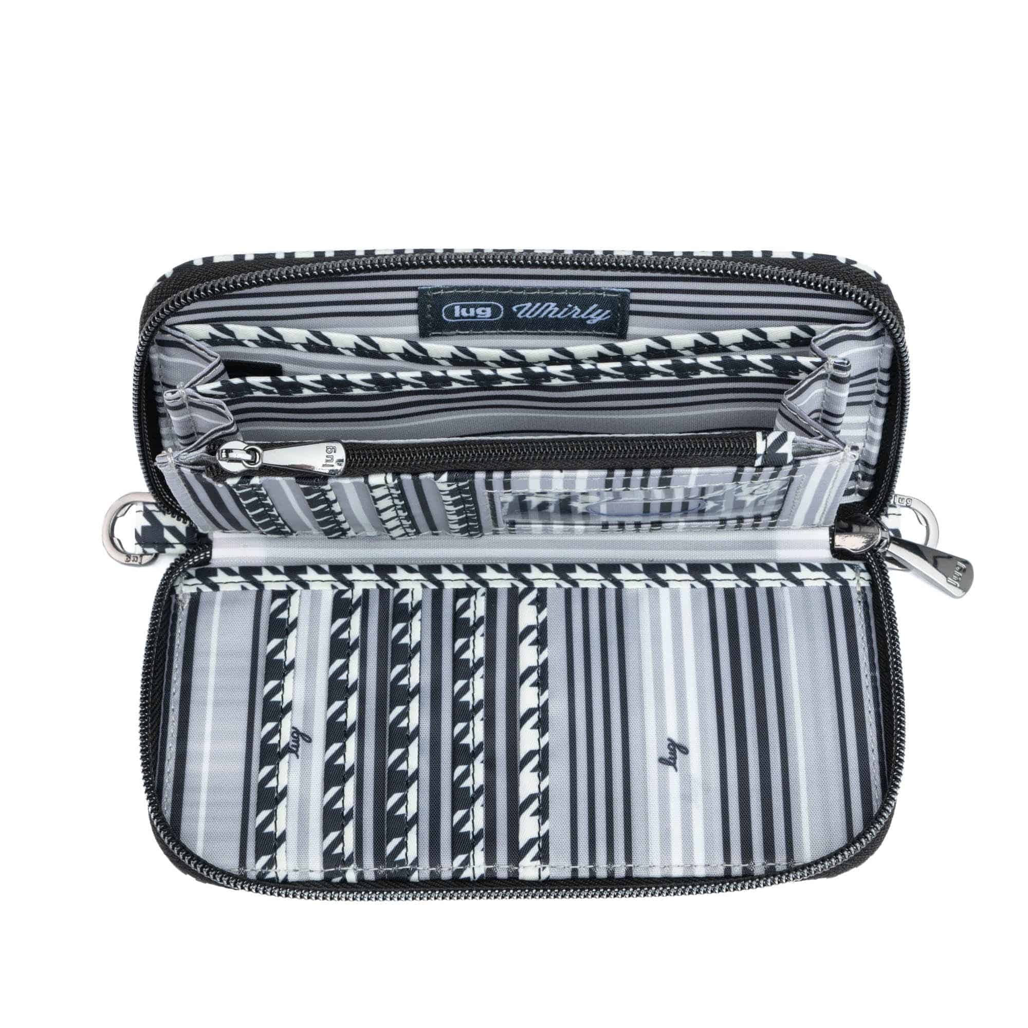 Whirly RFID Wristlet Wallet - MICRO HOUNDSTOOTH - Whirly_MicroHoundstooth_04