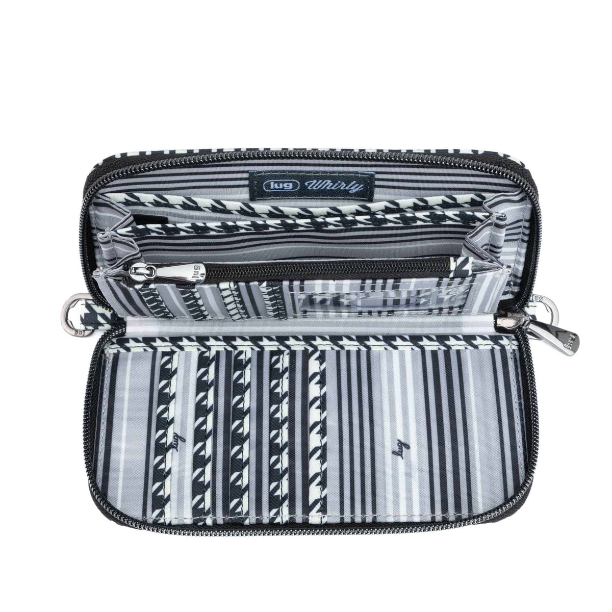 Whirly RFID Wristlet Wallet - MICRO HOUNDSTOOTH - Whirly_MicroHoundstooth_04