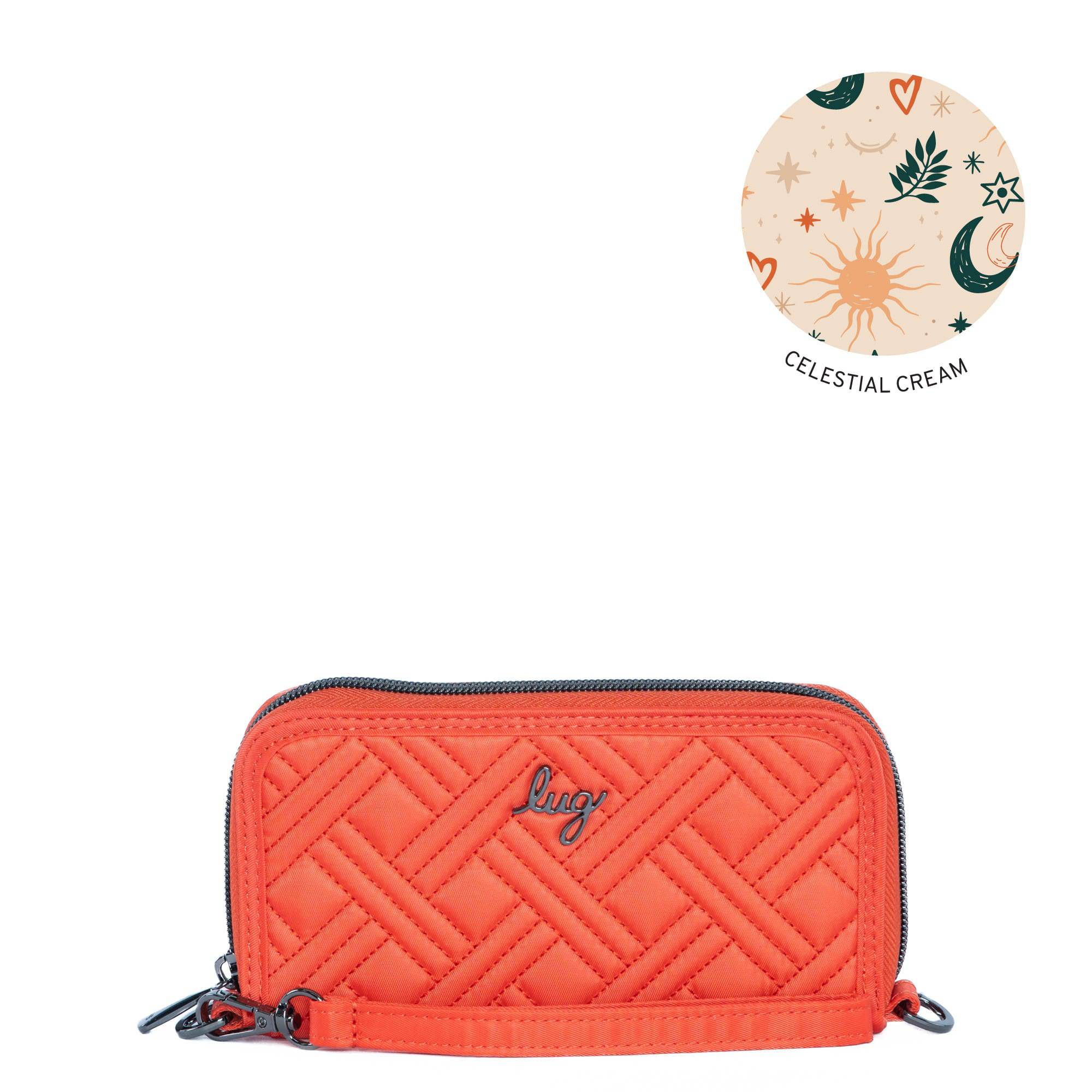 Whirly RFID Wristlet Wallet - PAPAYA - Whirly_Papaya