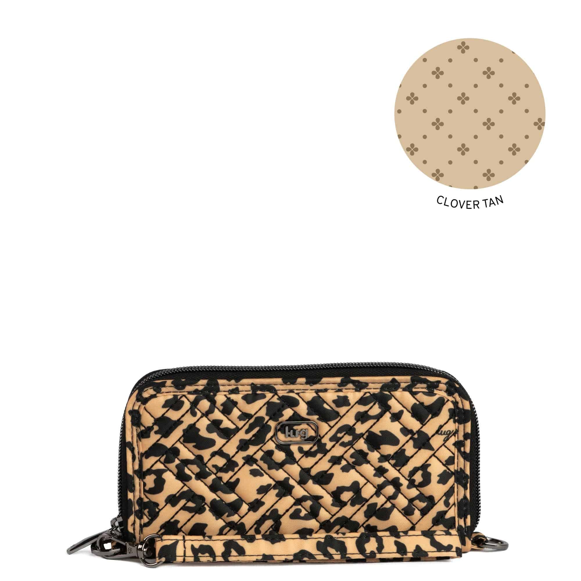 Whirly RFID Wristlet Wallet - SPOTTED LEOPARD - Whirly_SpottedLeopard