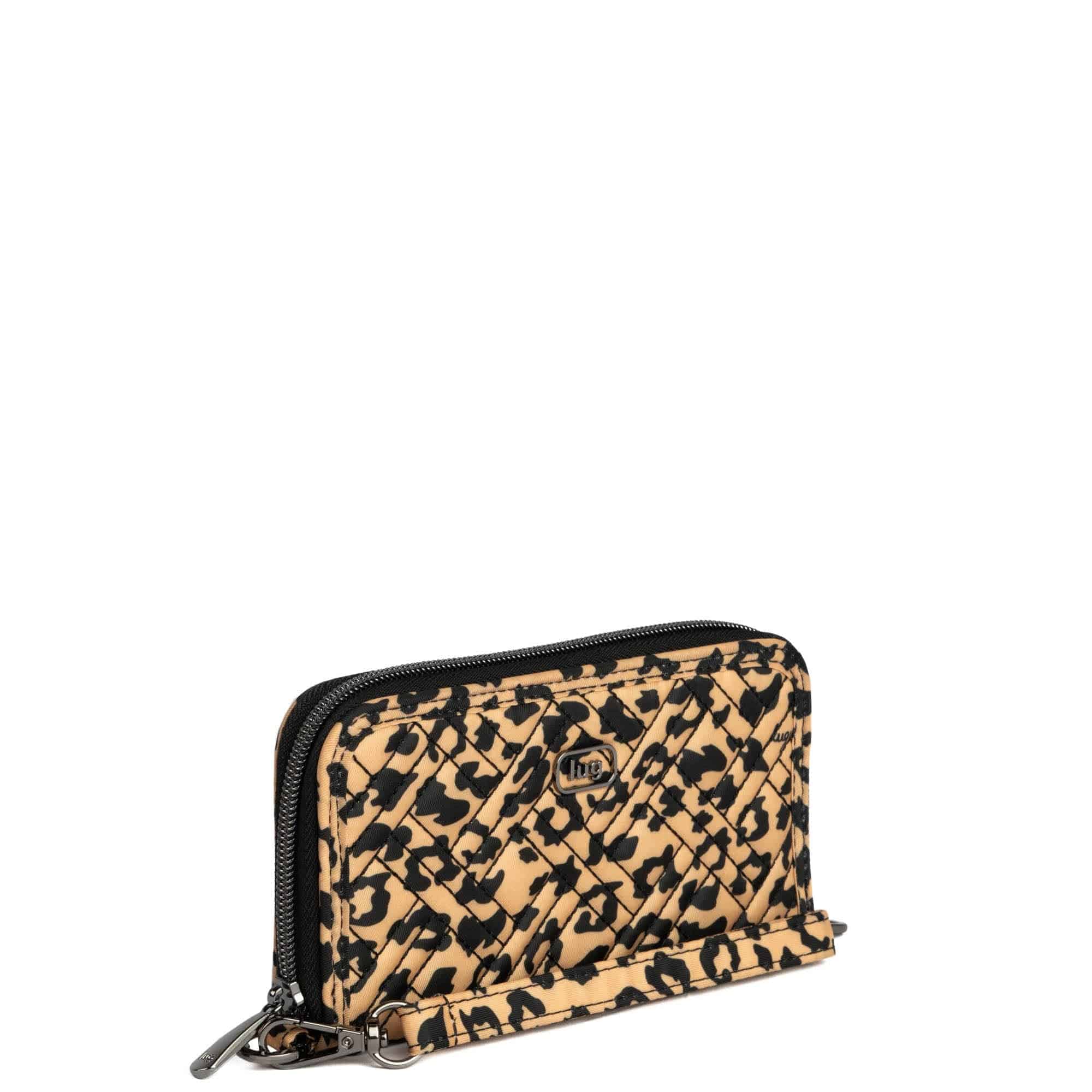 Whirly RFID Wristlet Wallet - SPOTTED LEOPARD - Whirly_SpottedLeopard_02