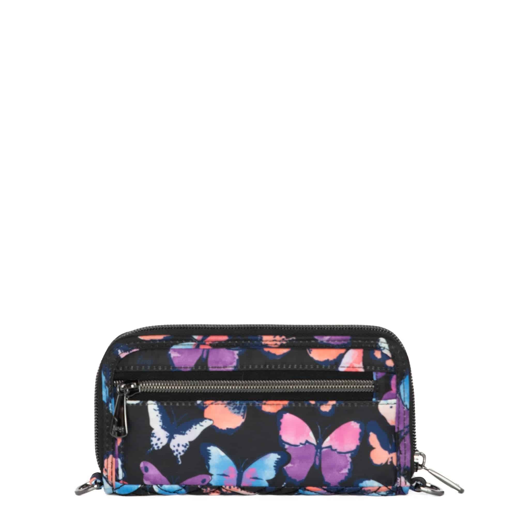 Whirly RFID Wristlet Wallet - WATERCOLOR BUTTERFLIES - Whirly_WatercolourButterflies_04