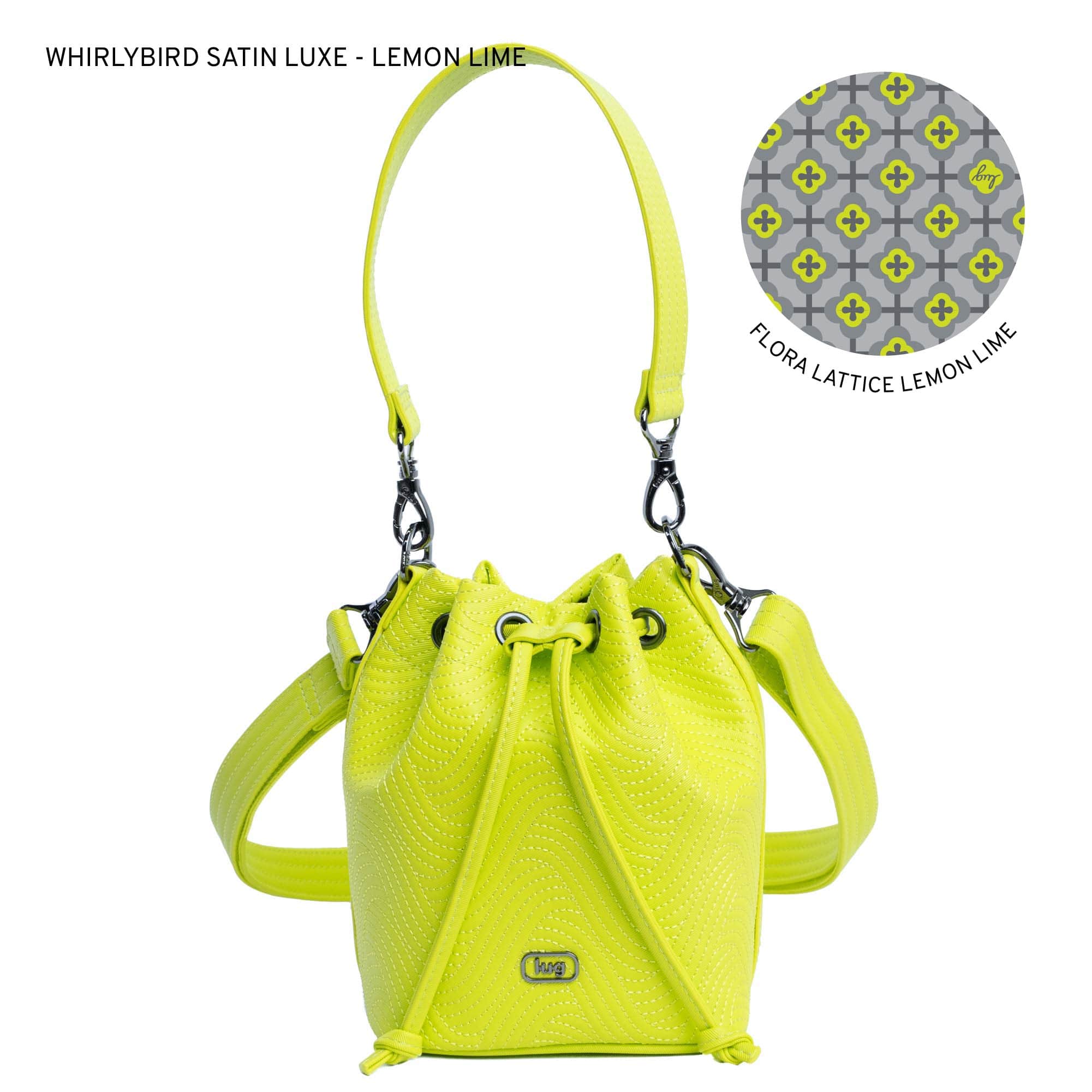 Whirlybird Satin Luxe VL Crossbody Bag - LEMON LIME - Whirlybird_SatinLuxe_LemonLime