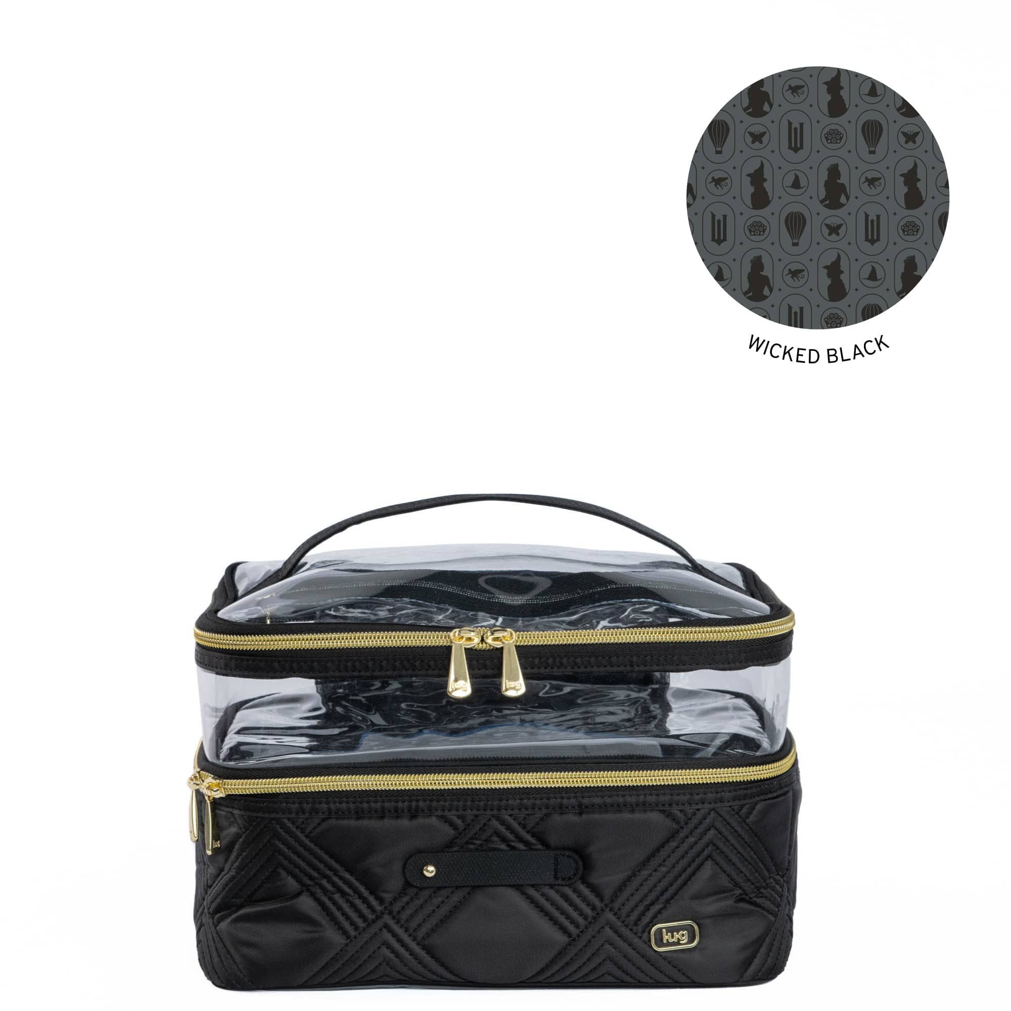 Wicked x Lug Whoosh Clearview Cosmetic Case - BLACK - Whoosh_Black