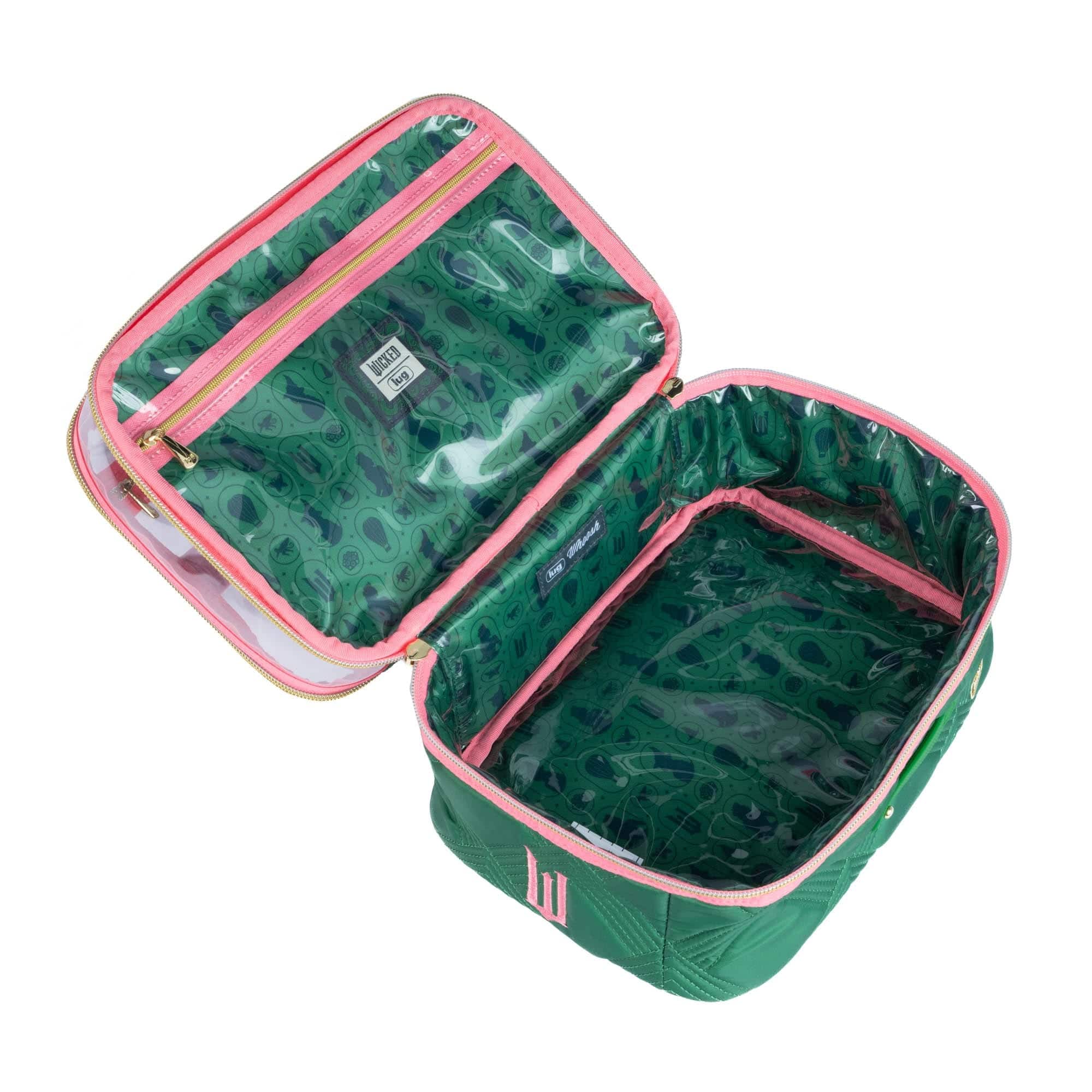 Wicked x Lug Whoosh Clearview Cosmetic Case - GREEN PINK - Whoosh_GreenPink_06_309f6de5-f147-4327-9101-af70dfdc06f7
