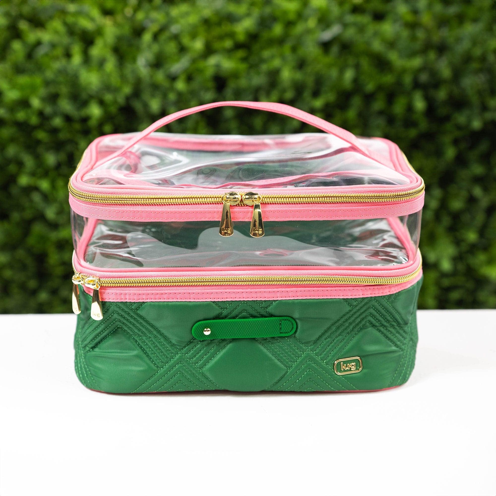 Wicked x Lug Whoosh Clearview Cosmetic Case - - Whoosh_GreenPink_Hover