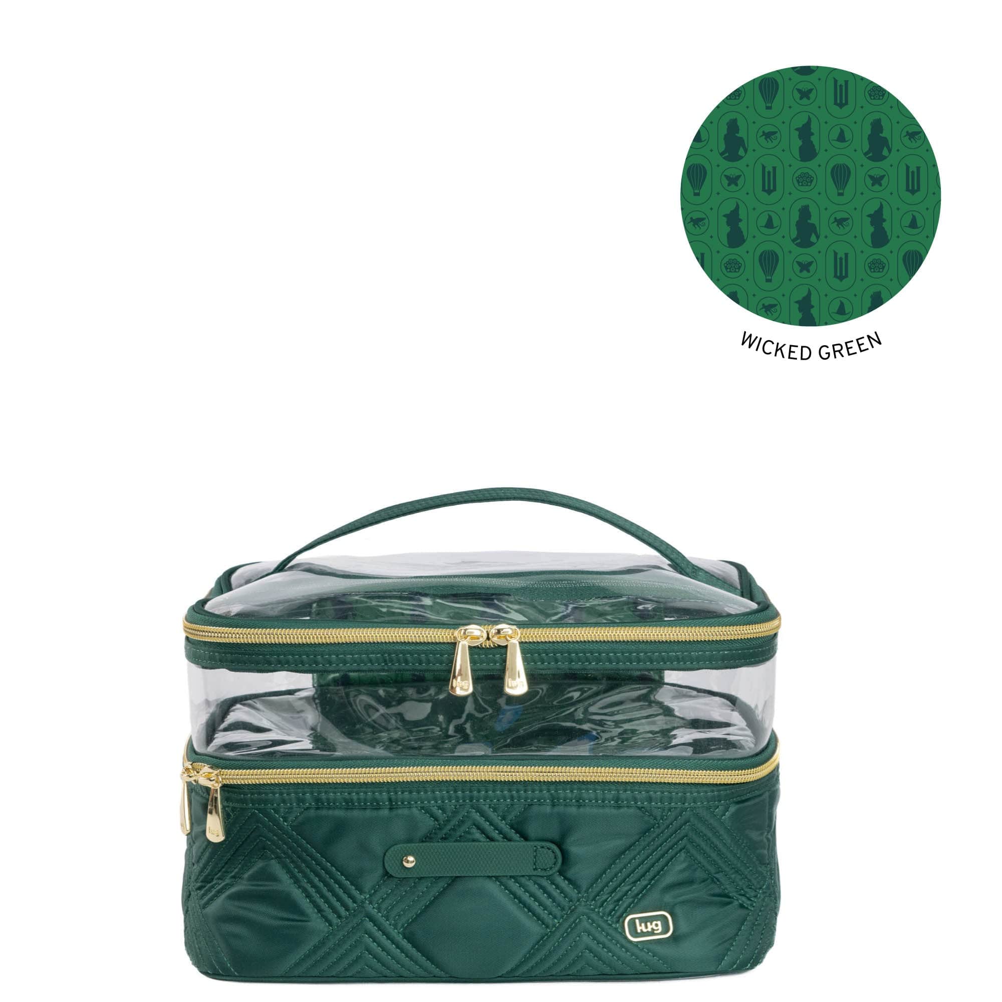 Wicked x Lug Whoosh Clearview Cosmetic Case - WICKEDLY GREEN - Whoosh_WickedlyGreen