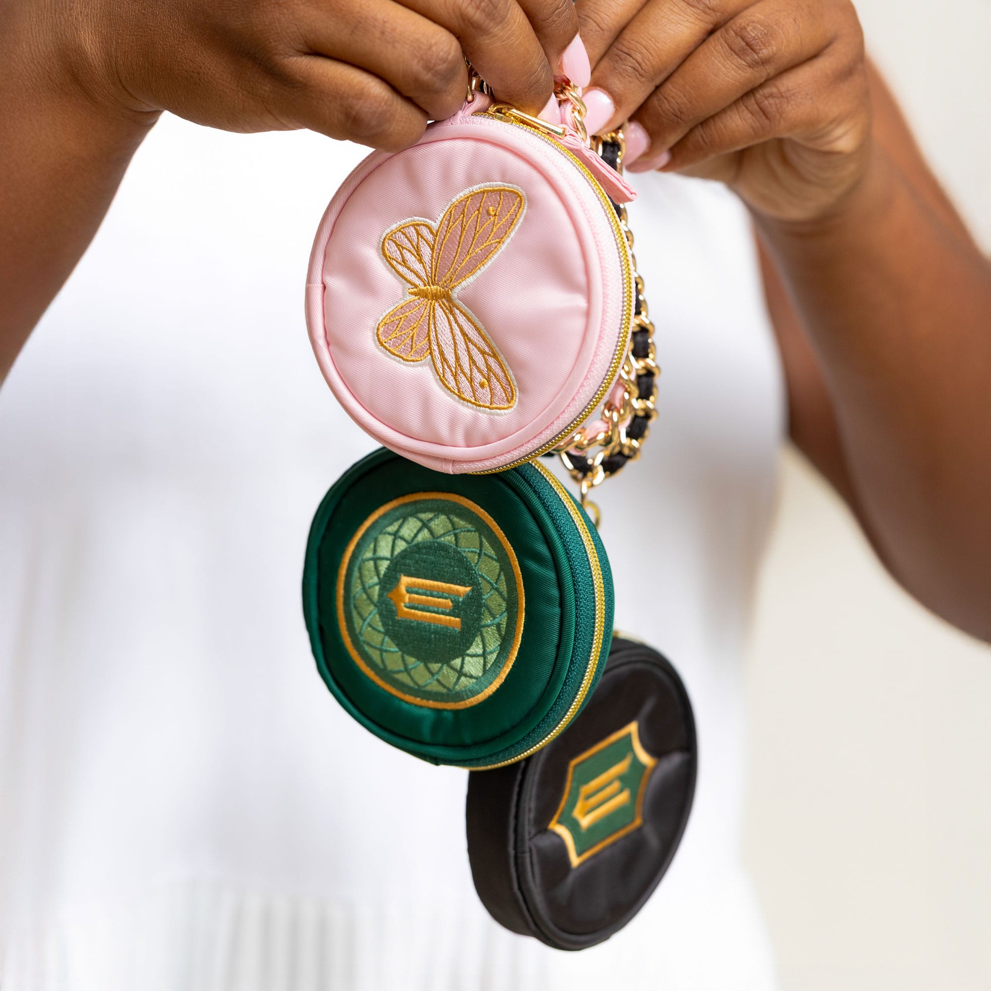 Wicked x Lug Ozwheel Circle Pouch & Metal Chain Wristlet - - Wicked_Ozwheel_Hover