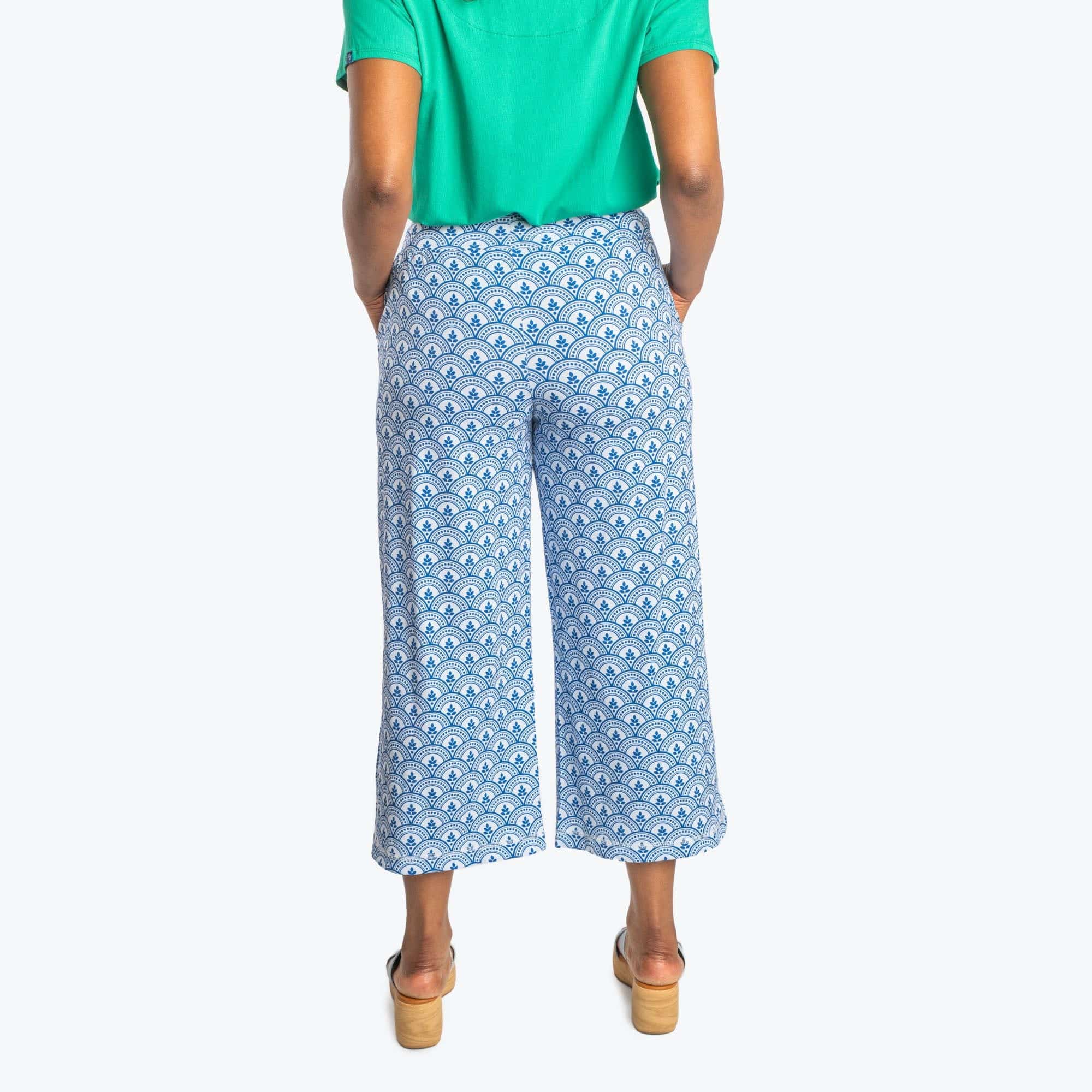 Wiffle Cotton Jersey Cropped Pant - ISLAND TILE BLUE - WiffleCottonJerseyCroppedPants_IslandTileBlue_02