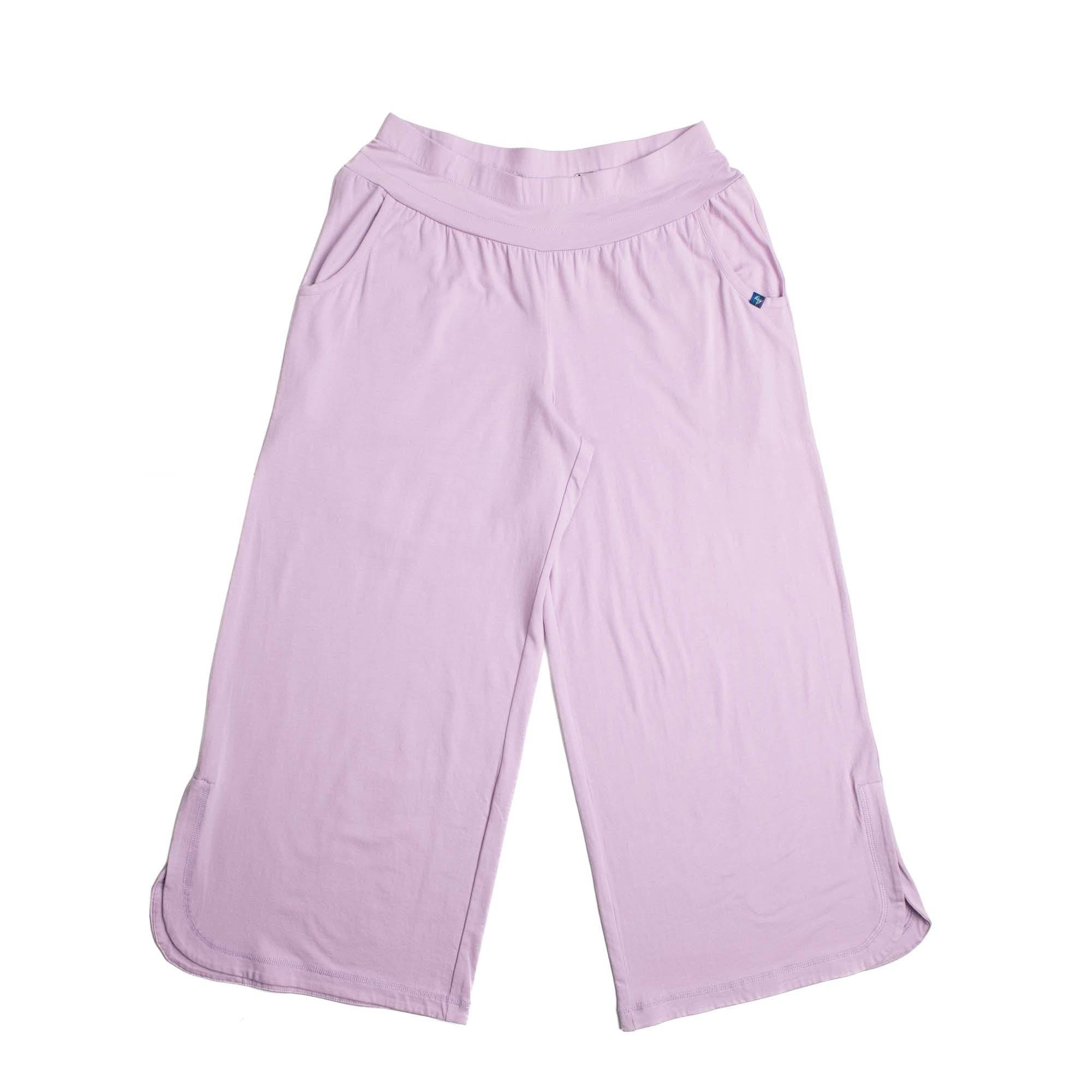 Wiffle Cotton Jersey Cropped Pant - SAGE GREEN - WiffleCottonJerseyCroppedPants_Sugarplum_Flatlay