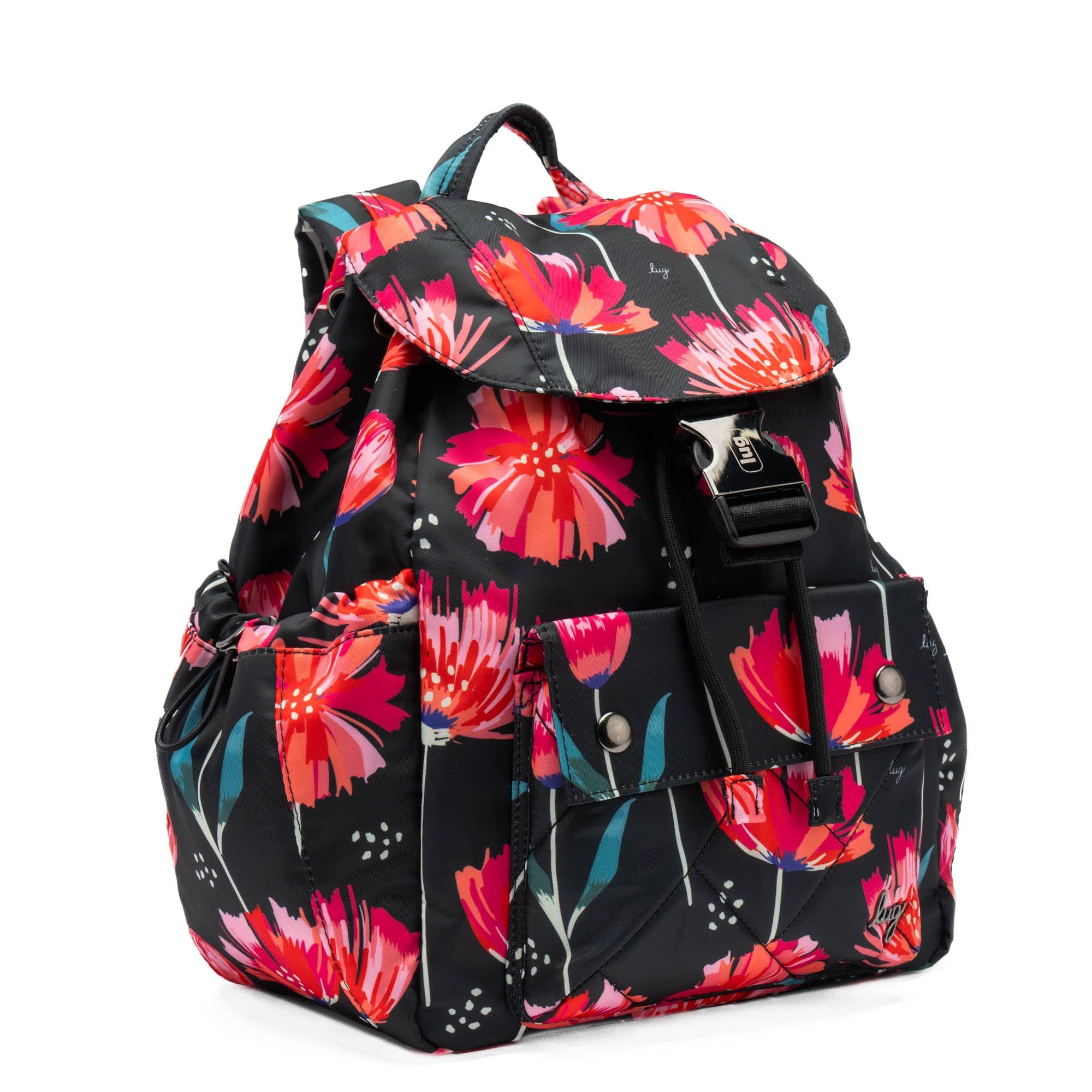 Wiffle Backpack - POMPOM FLORAL BLACK - Wiffle_PompomFloralBlack_02