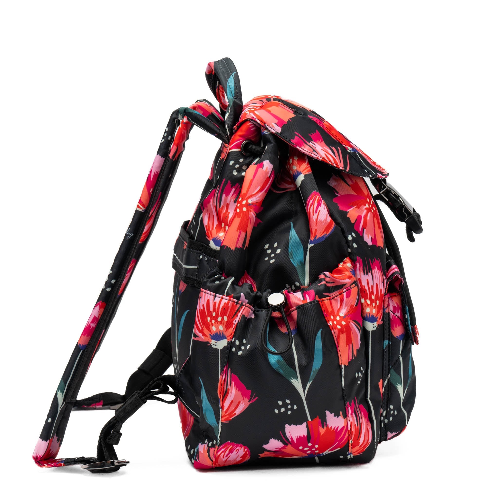 Wiffle Backpack - POMPOM FLORAL BLACK - Wiffle_PompomFloralBlack_03