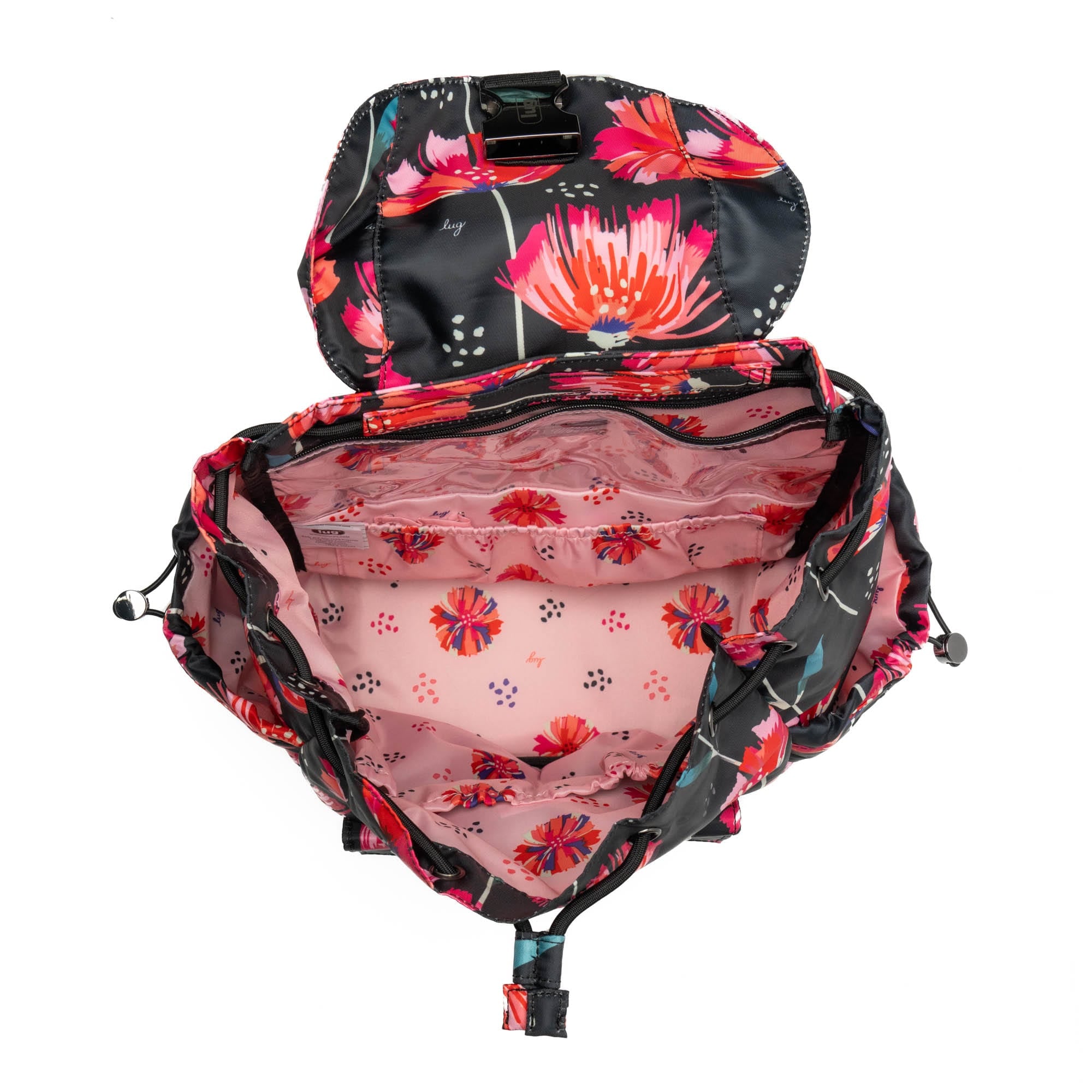 Wiffle Backpack - POMPOM FLORAL BLACK - Wiffle_PompomFloralBlack_05