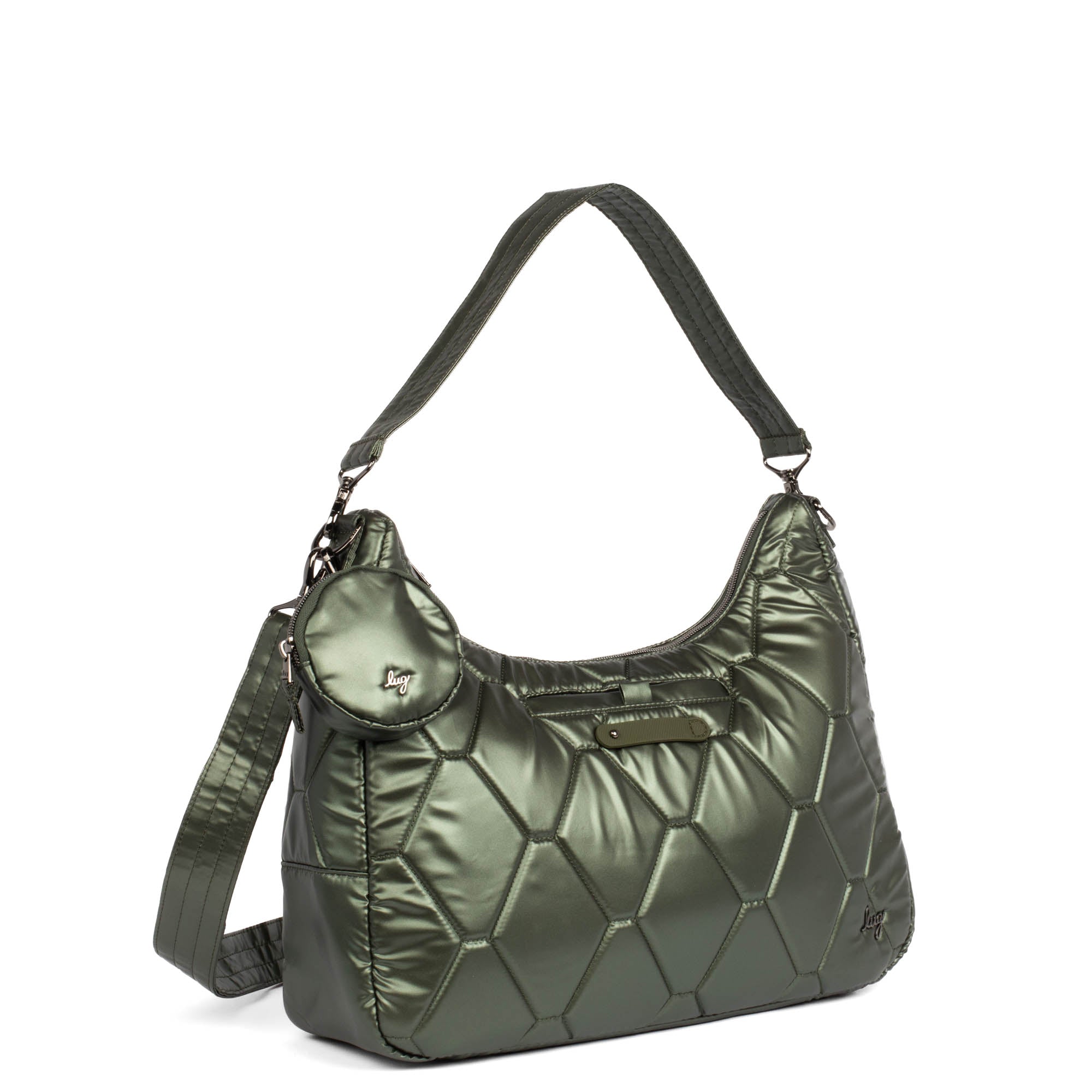 Winger 2pc Hobo Bag - METALLIC OLIVE - Winger_MetallicOlive_02