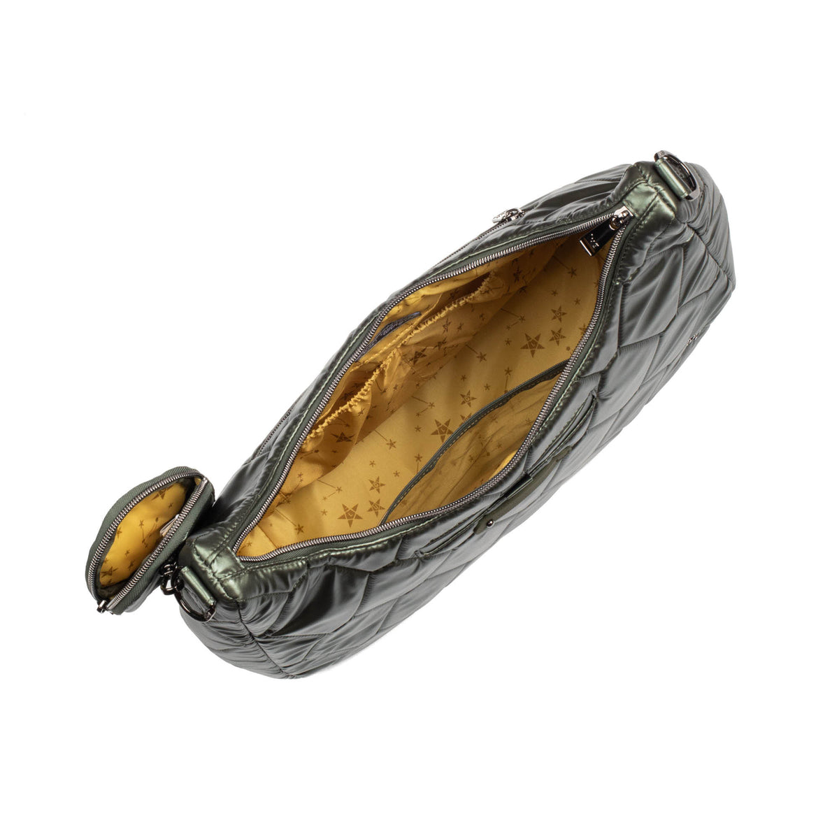Winger 2pc Hobo Bag - METALLIC OLIVE - Winger_MetallicOlive_05