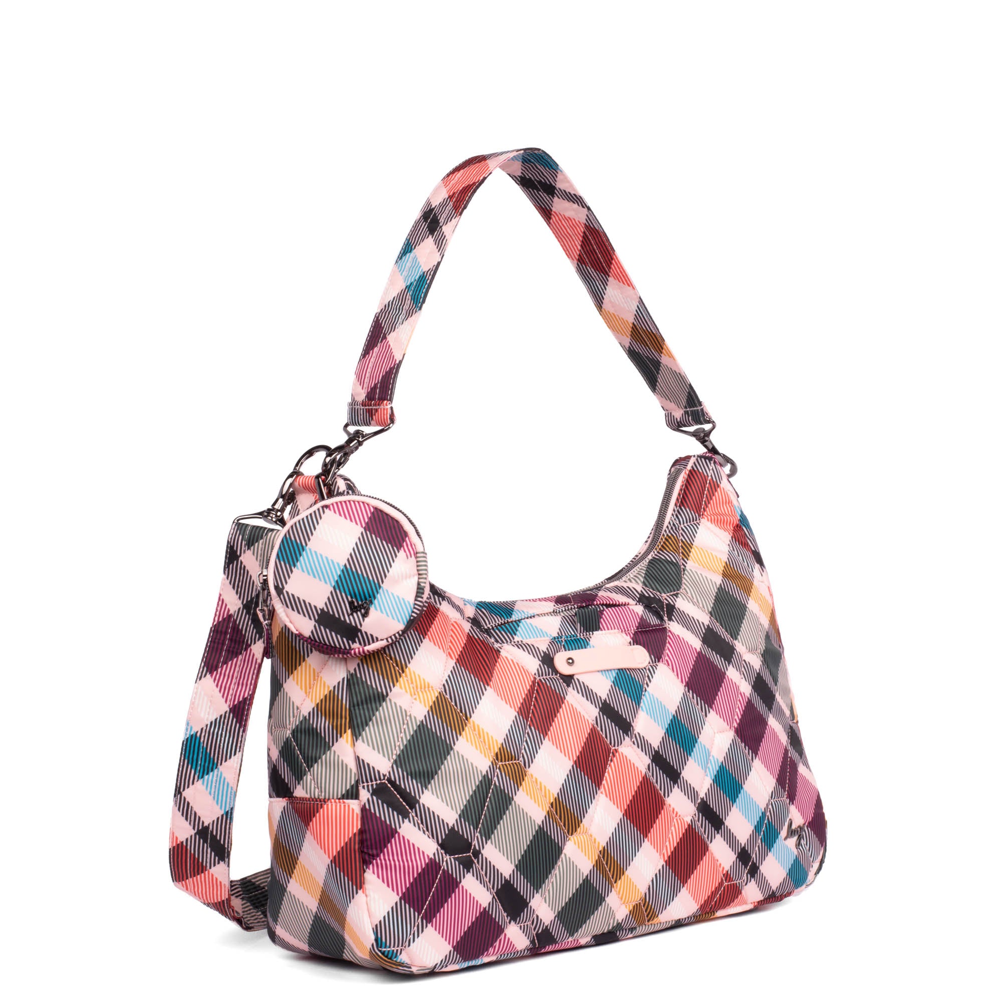 Winger 2pc Hobo Bag - PINK PLAID - Winger_PinkPlaid_02