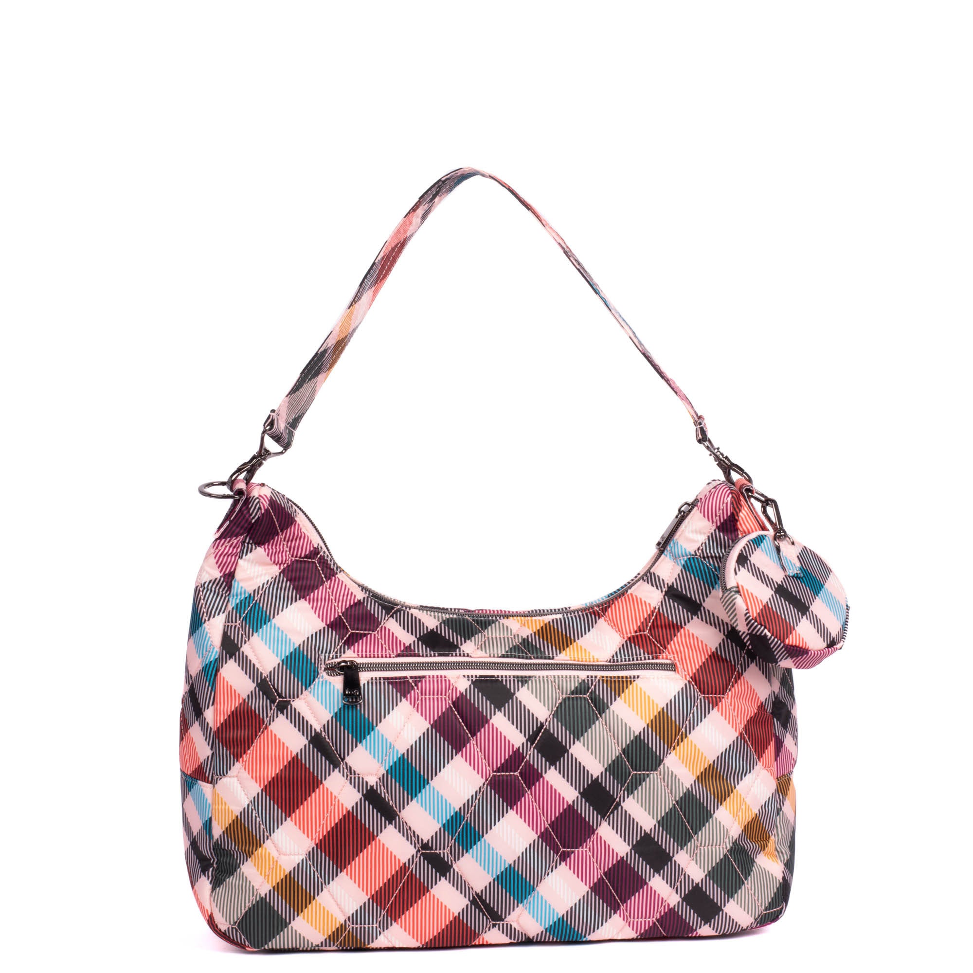 Winger 2pc Hobo Bag - PINK PLAID - Winger_PinkPlaid_04