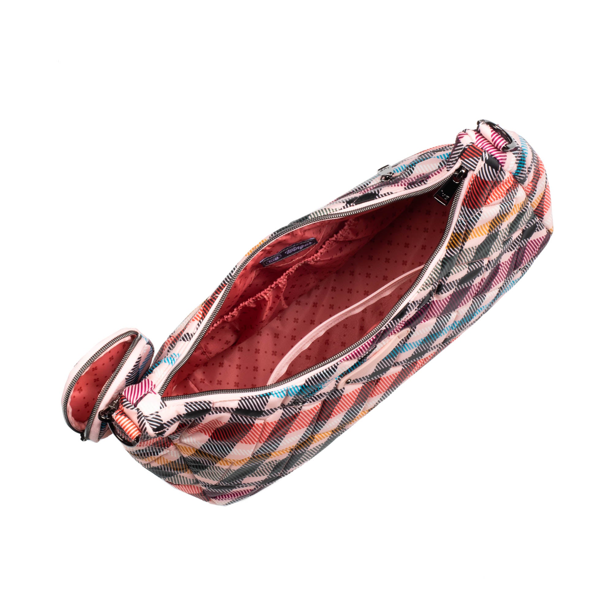 Winger 2pc Hobo Bag - PINK PLAID - Winger_PinkPlaid_05