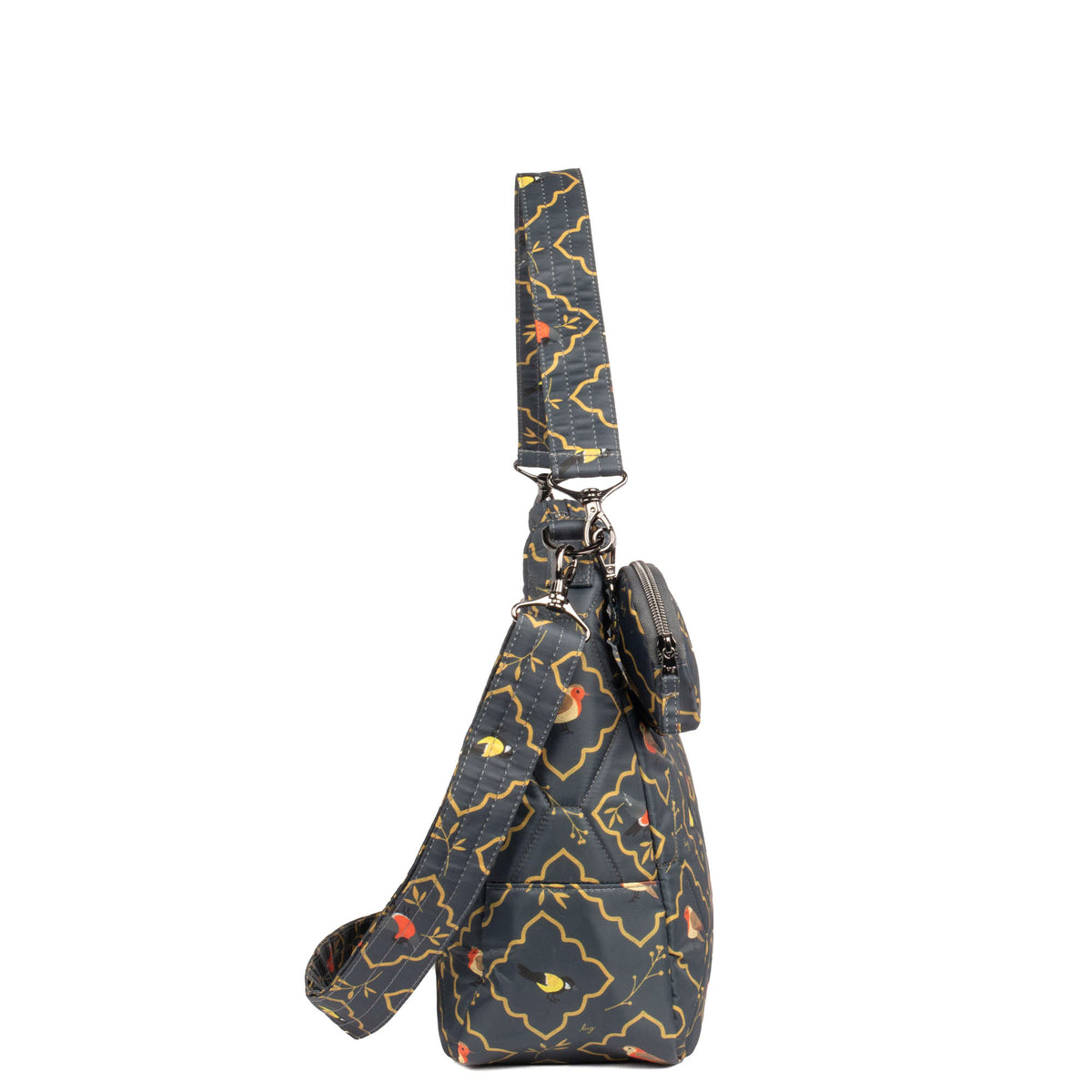 Winger 2pc Hobo Bag - SONGBIRDS GREY - Winger_SongbirdsGrey_03