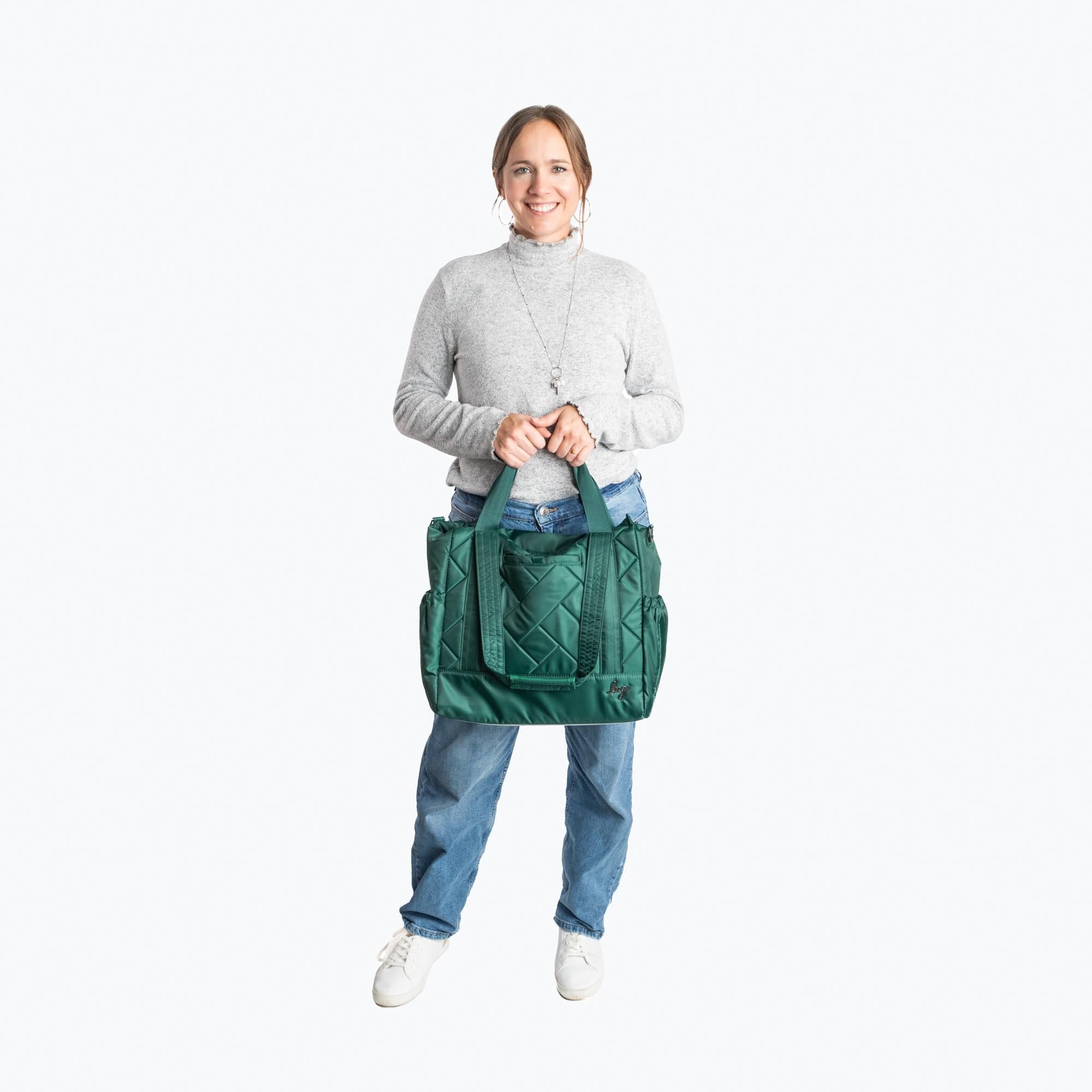 Yacht Carry-All Zip-Top Tote - - YachtZipTop_BagProportions_02