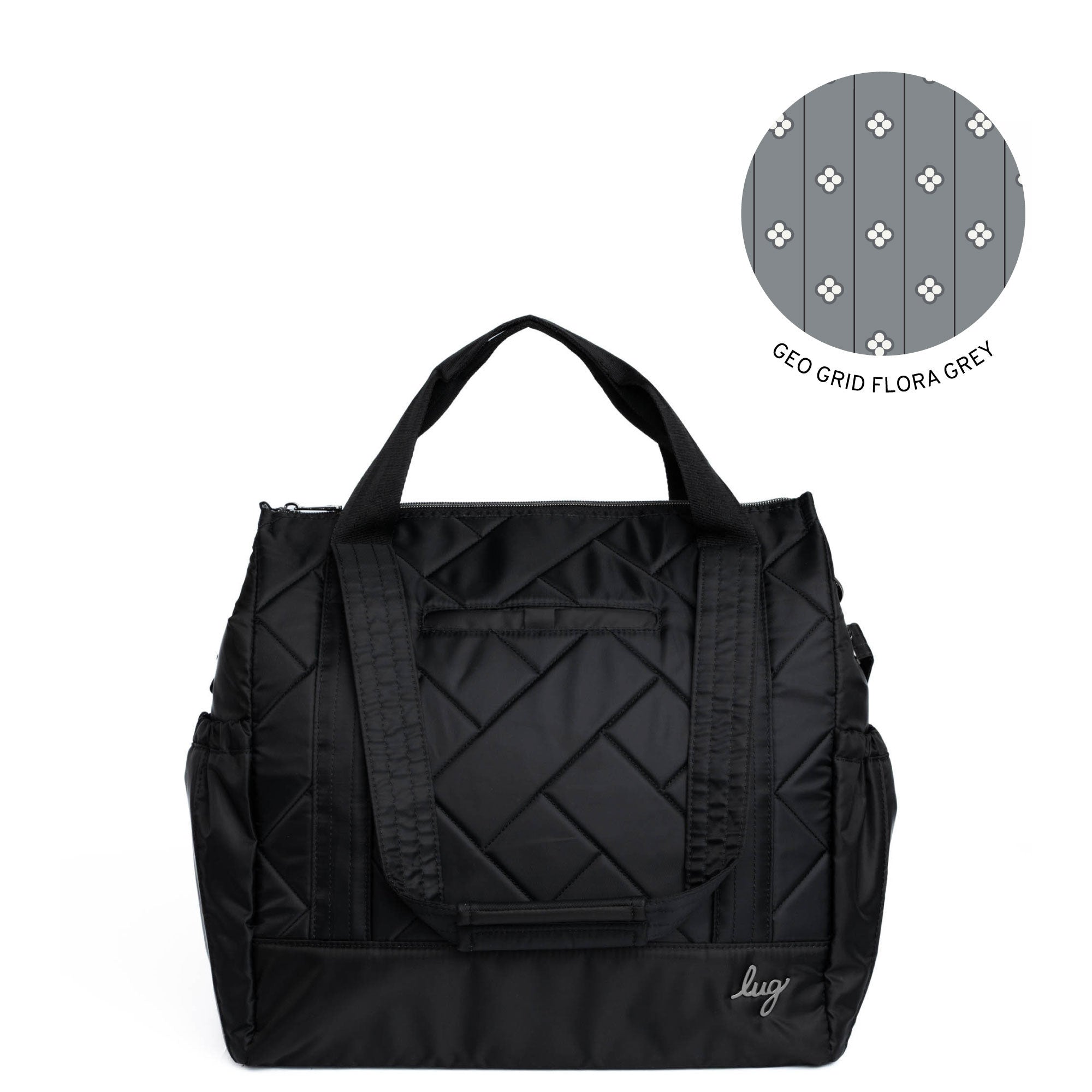 Yacht Carry-All Zip-Top Tote - BLACK - YachtZipTop_Black