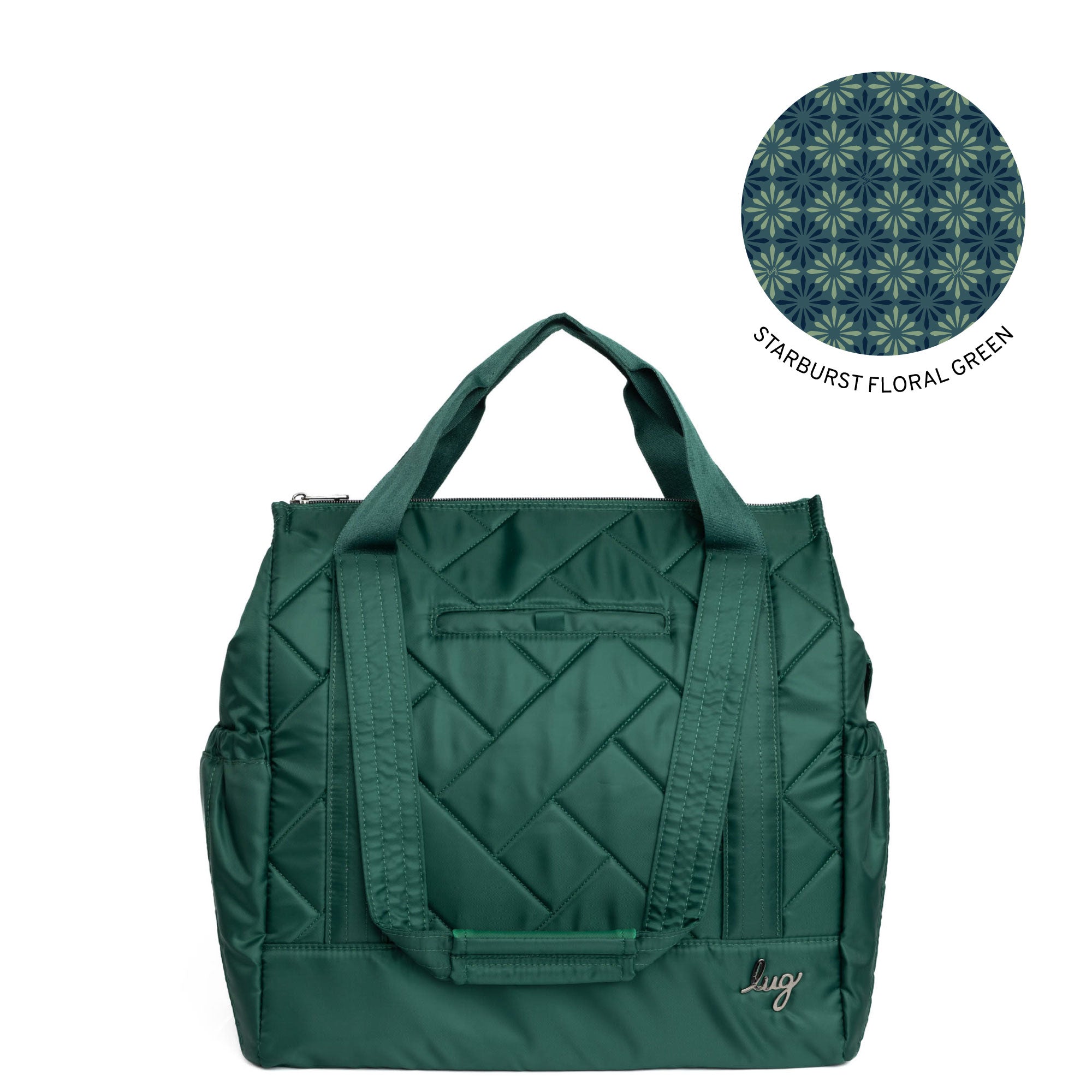 Yacht Carry-All Zip-Top Tote - WICKEDLY GREEN - YachtZipTop_WickedlyGreen