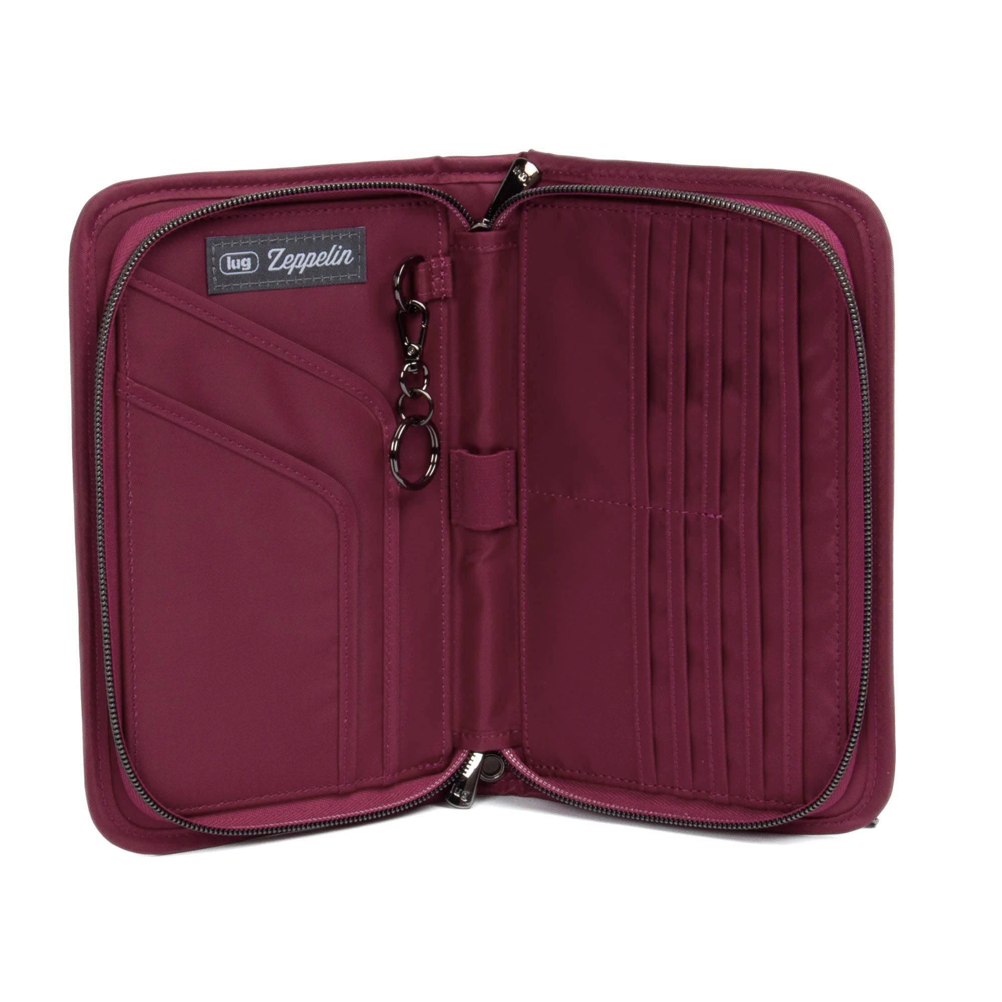 Zeppelin 2 RFID Wristlet Wallet - RASPBERRY - Zeppelin_Raspberry_04