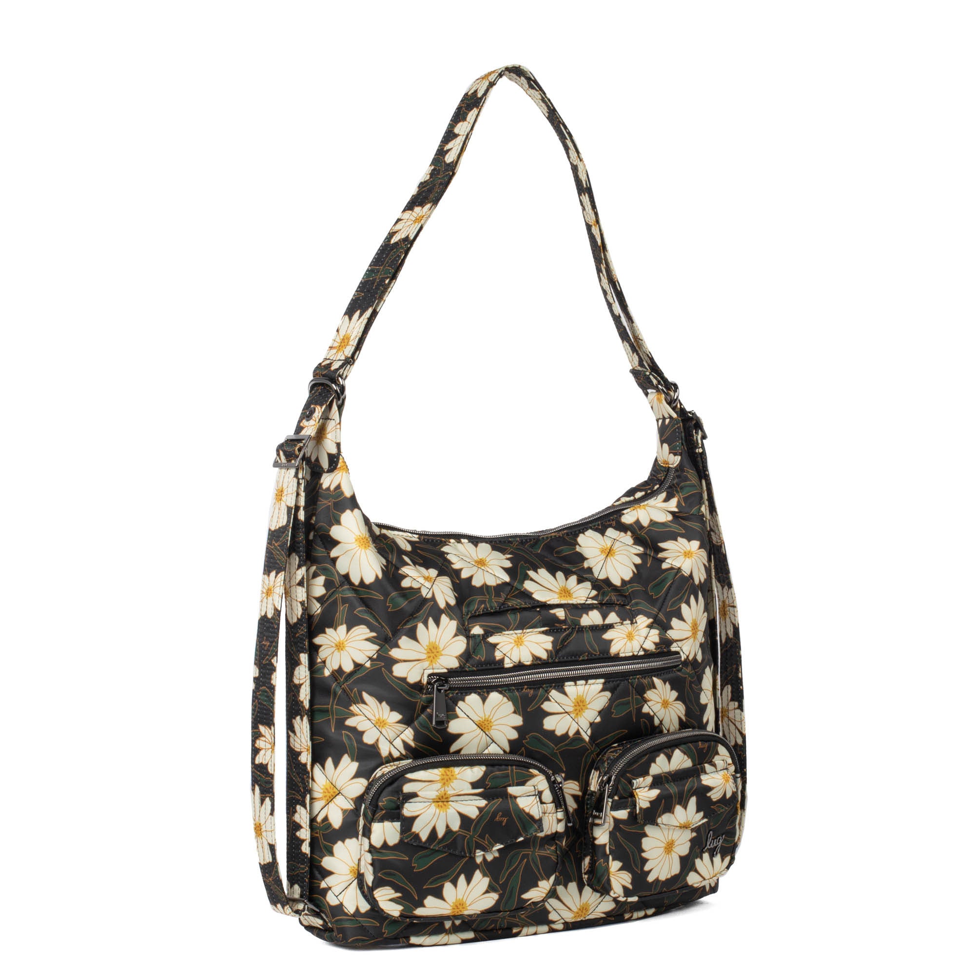 Zipliner 2 Convertible Hobo Bag - AUTUMN DAISIES - Zipliner2_AutumnDaisies_02