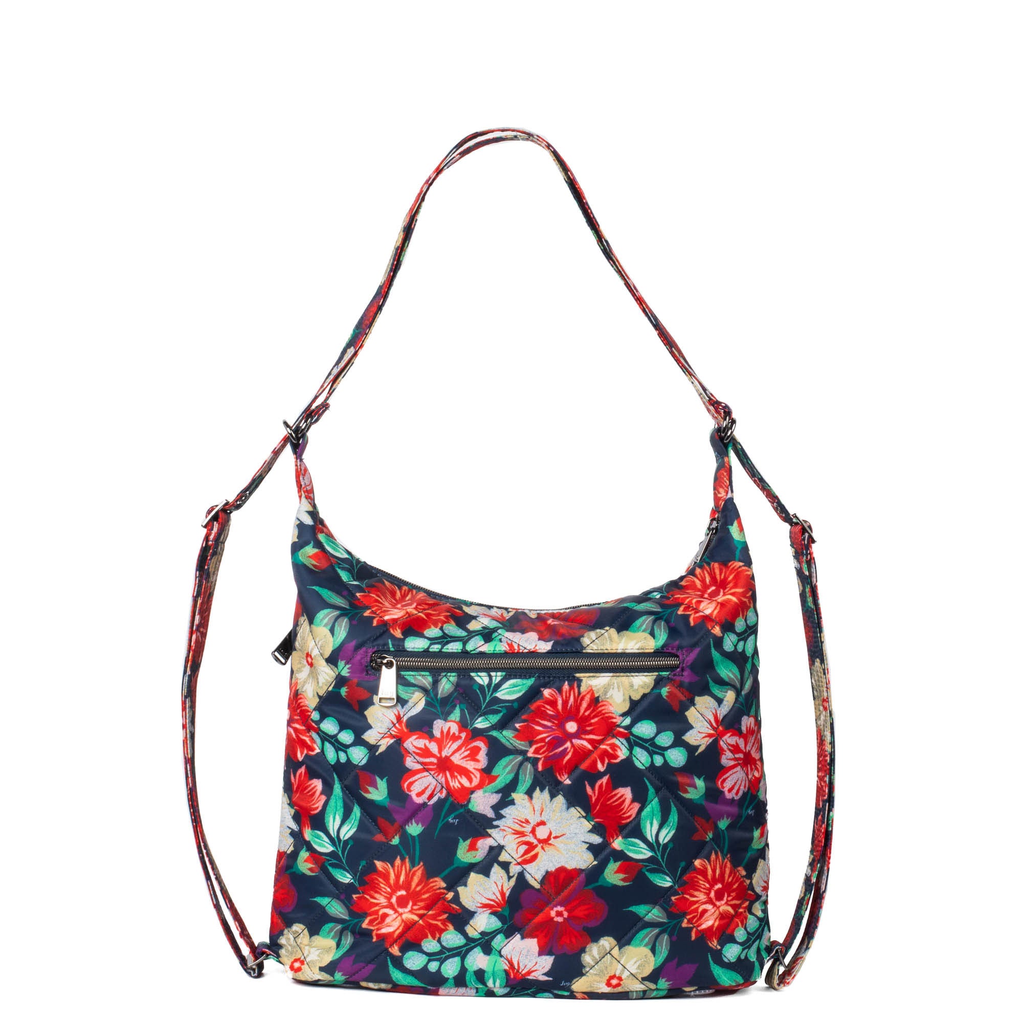 Zipliner 2 Convertible Hobo Bag - BLOOM REVIVAL - Zipliner2_BloomRevival_04