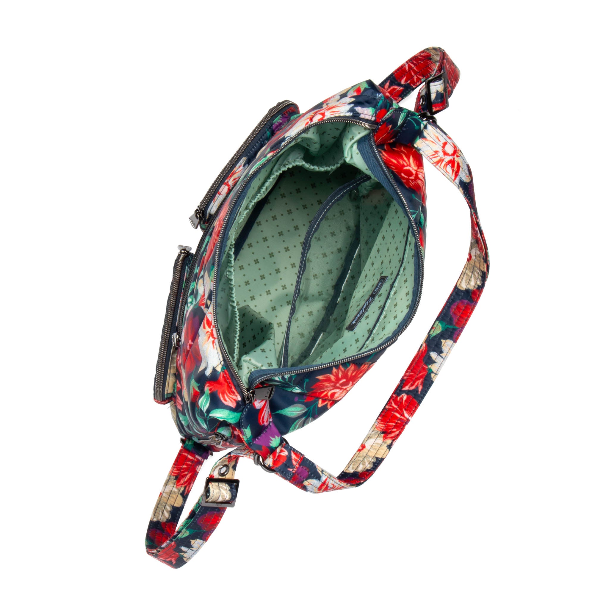 Zipliner 2 Convertible Hobo Bag - BLOOM REVIVAL - Zipliner2_BloomRevival_05